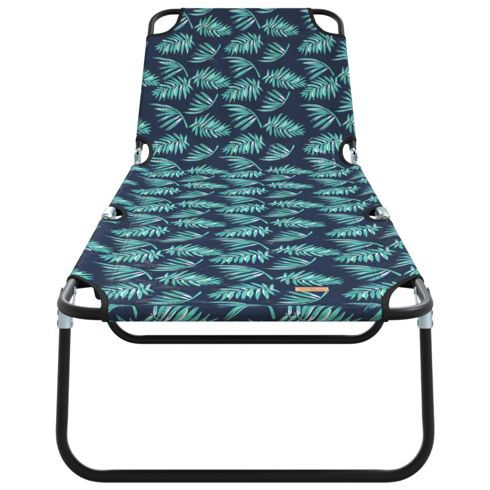 Folding Sun Lounger Portable Leaf Pattern 600D Oxford Fabric - Image 4