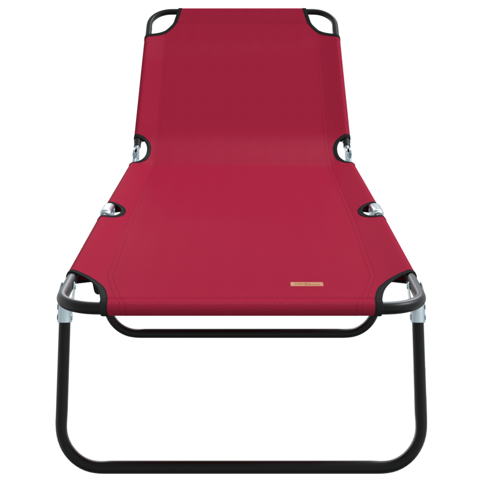 Folding Sun Lounger 2 pcs Portable Red 600D Oxford Fabric - Image 5