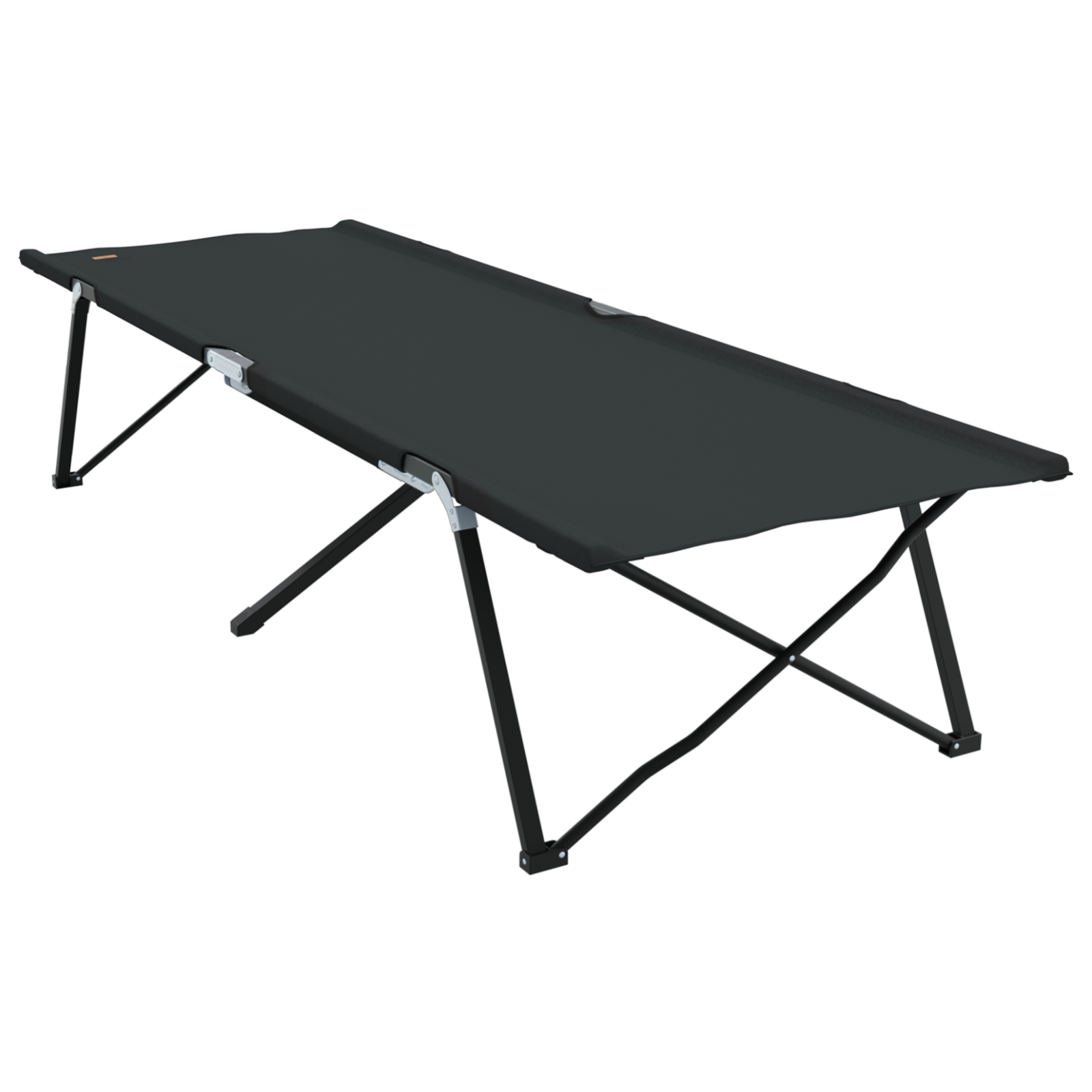 Folding Sun Bed with Carry Bag Black 600D Oxford Fabric - Image 6