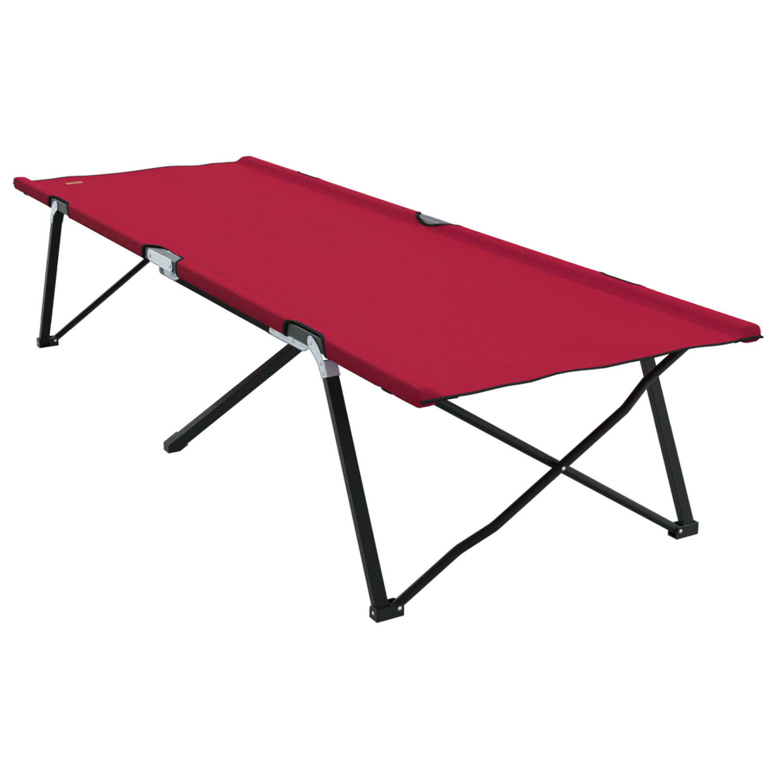 Folding Sun Bed with Carry Bag Red 600D Oxford Fabric - Image 6