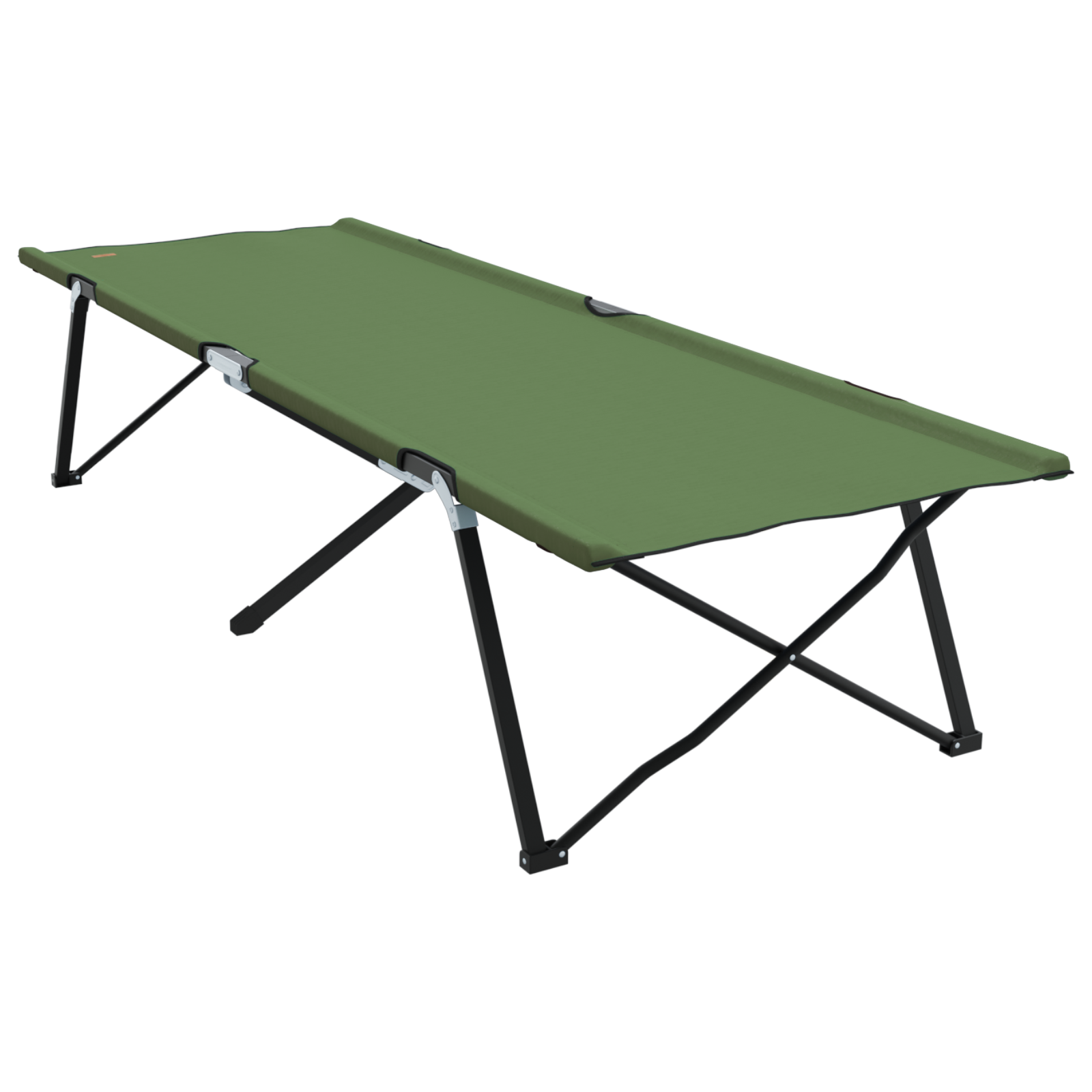 Folding Sun Bed with Carry Bag Army Green 600D Oxford Fabric - Image 6