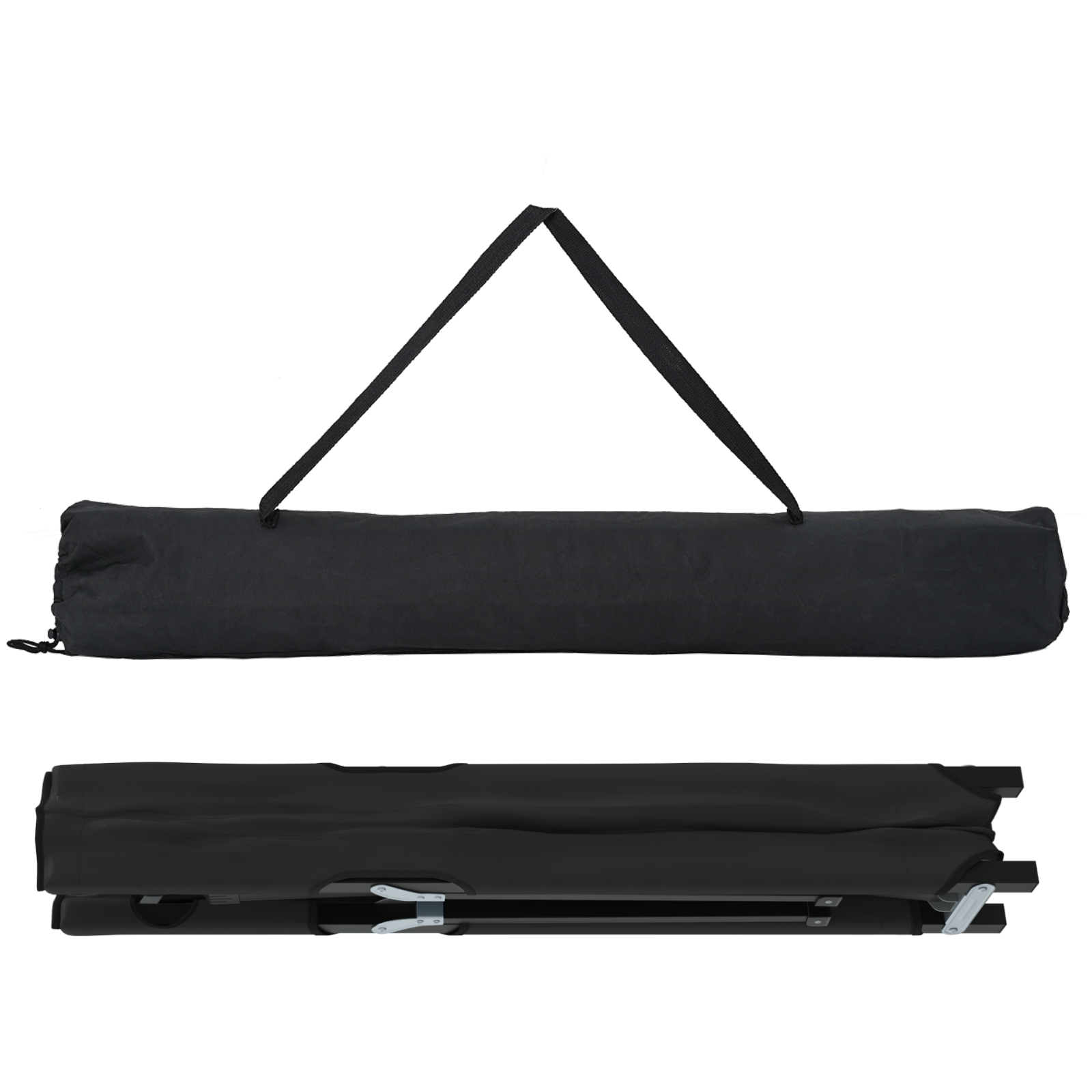 Folding Sun Beds with Carry Bags 2 pcs Black 600D Oxford Fabric - Image 5