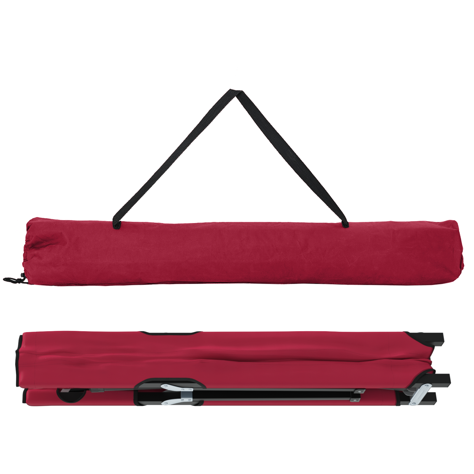 Folding Sun Beds with Carry Bags 2 pcs Red 600D Oxford Fabric - Image 5