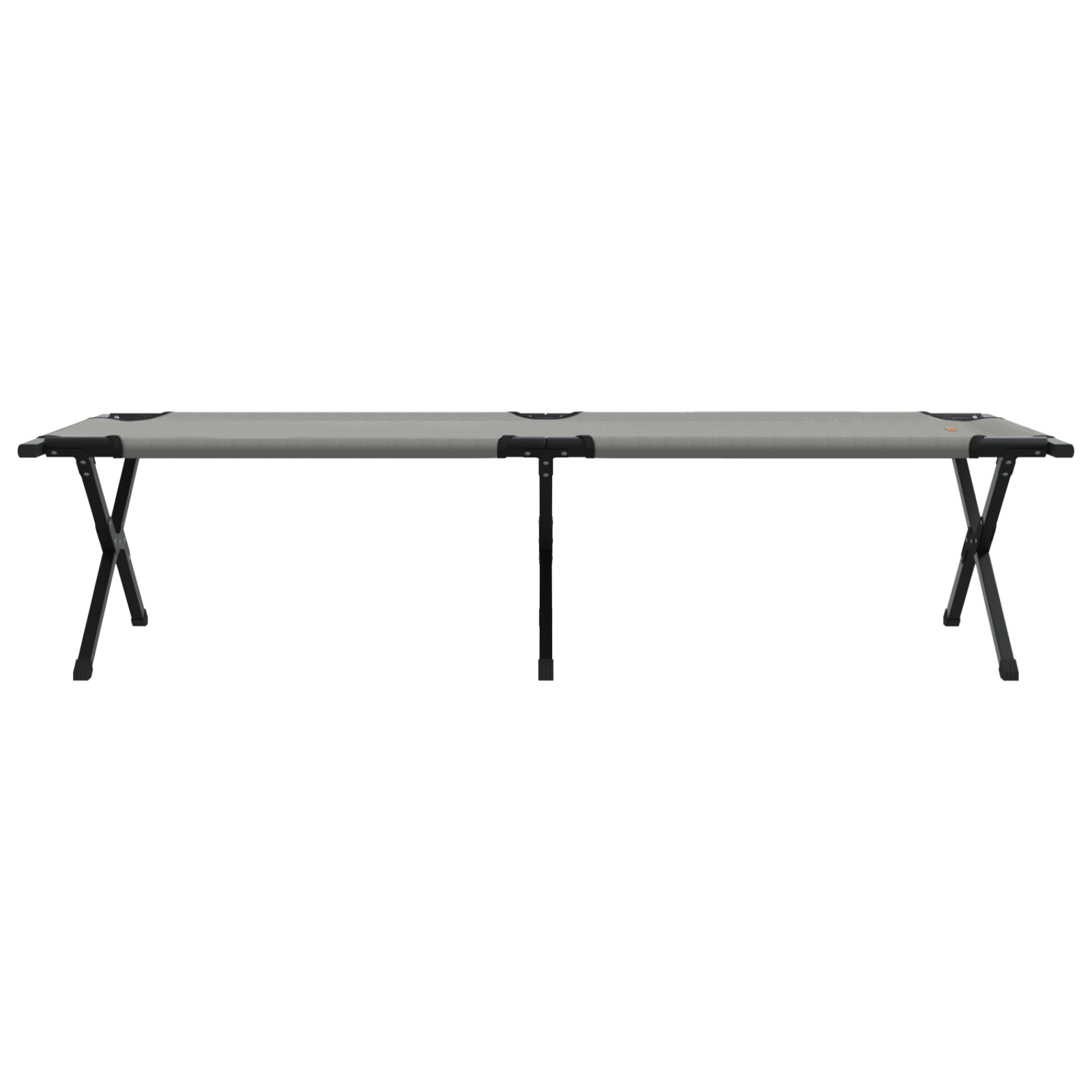 Folding Sun Bed with Carry Bag Grey 600D Oxford Fabric - Image 5