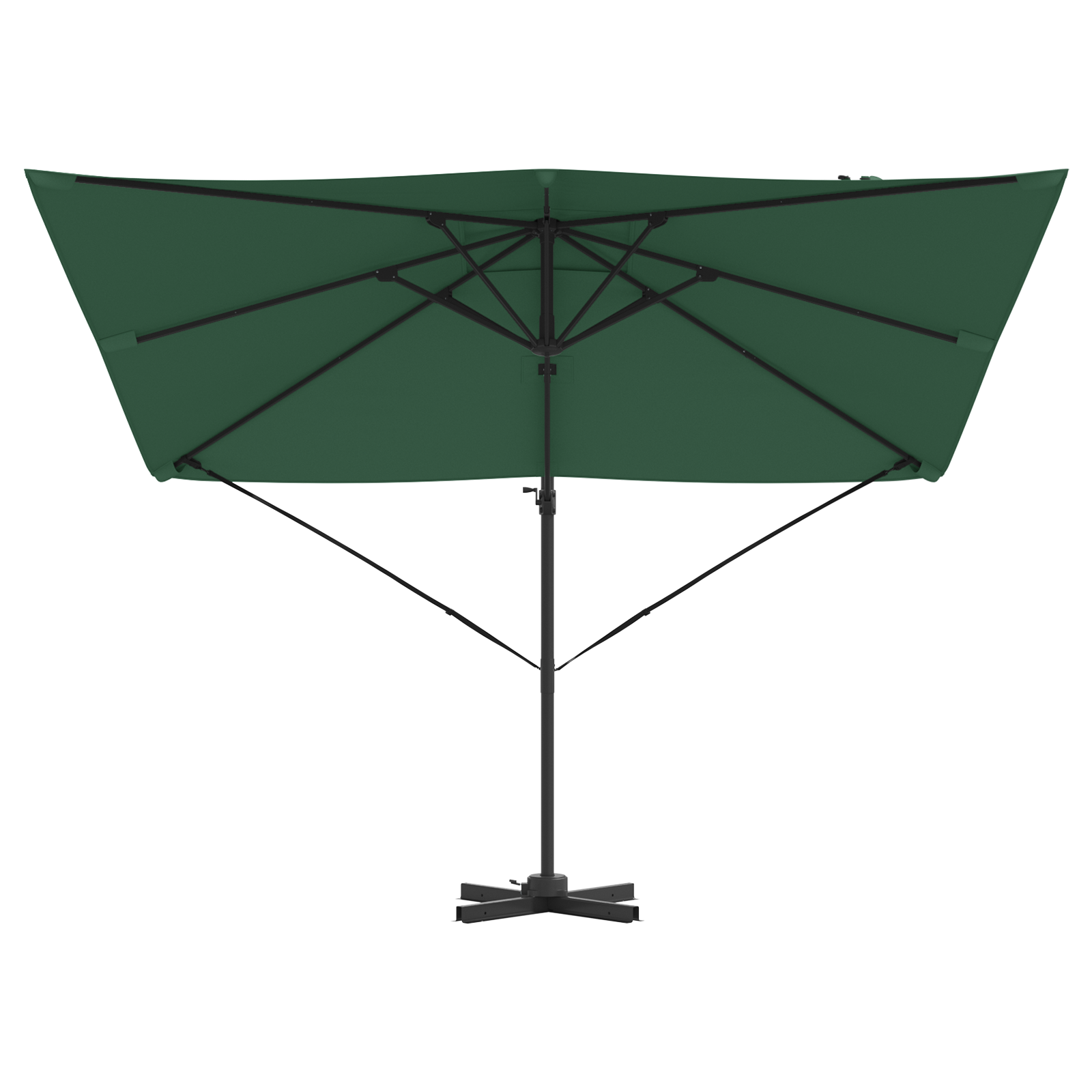 Cantilever Roma Parasol Green 286x285x265 cm Aluminium - Image 5