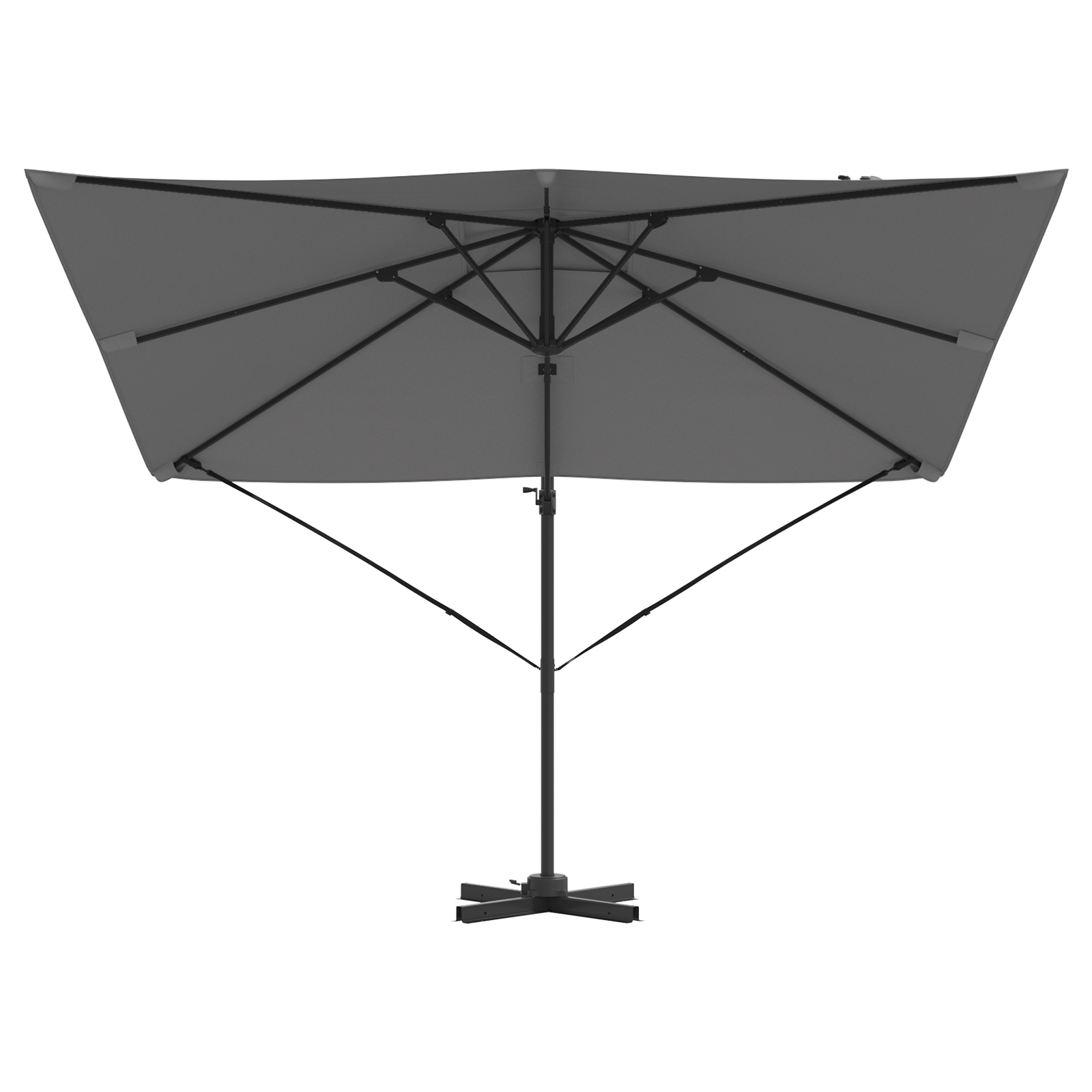 Cantilever Roma Parasol Anthracite 286x285x265 cm Aluminium - Image 5