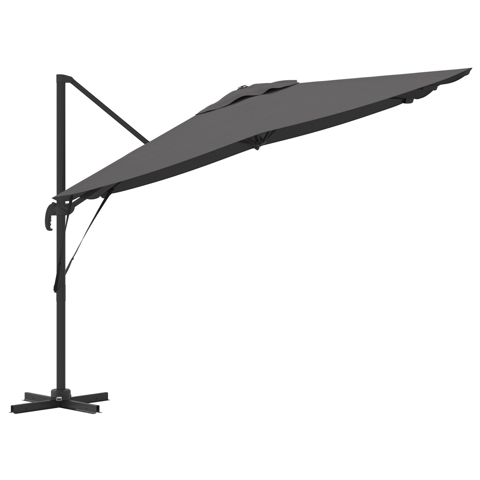 Cantilever Roma Parasol Anthracite 286x285x265 cm Aluminium - Image 6