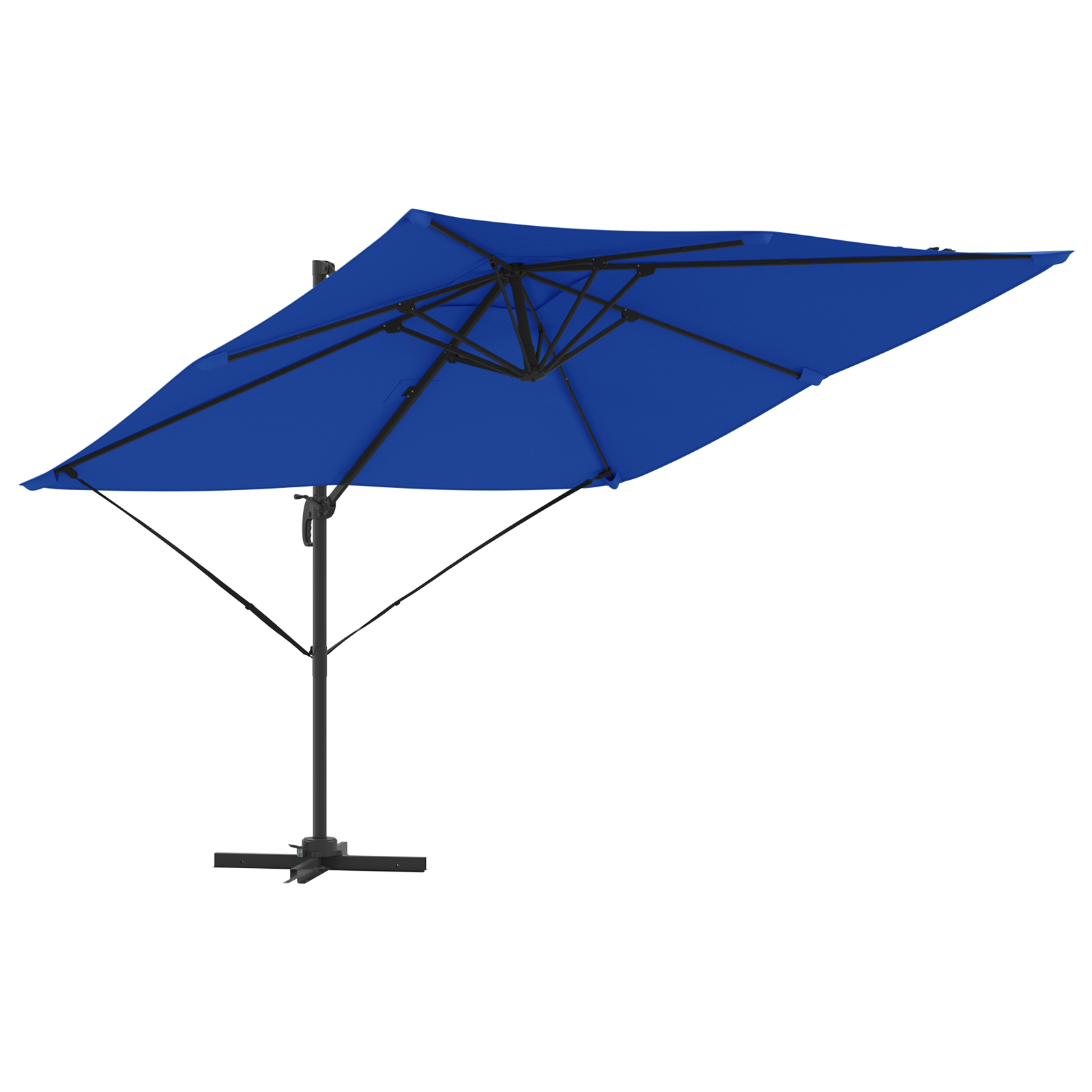 Patio Umbrella Azure Blue Aluminium, Polyester 3m - Image 2