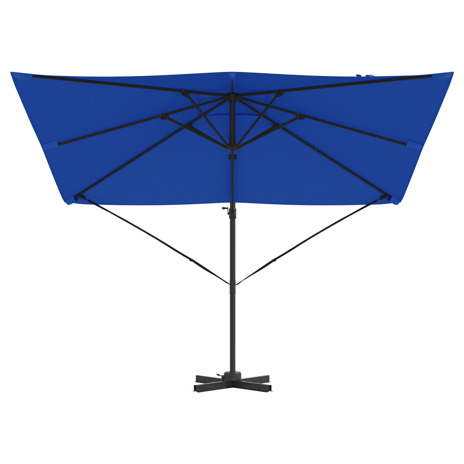 Patio Umbrella Azure Blue Aluminium, Polyester 3m - Image 5