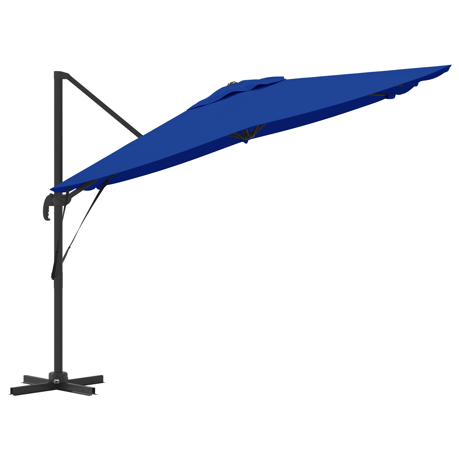 Patio Umbrella Azure Blue Aluminium, Polyester 3m - Image 6