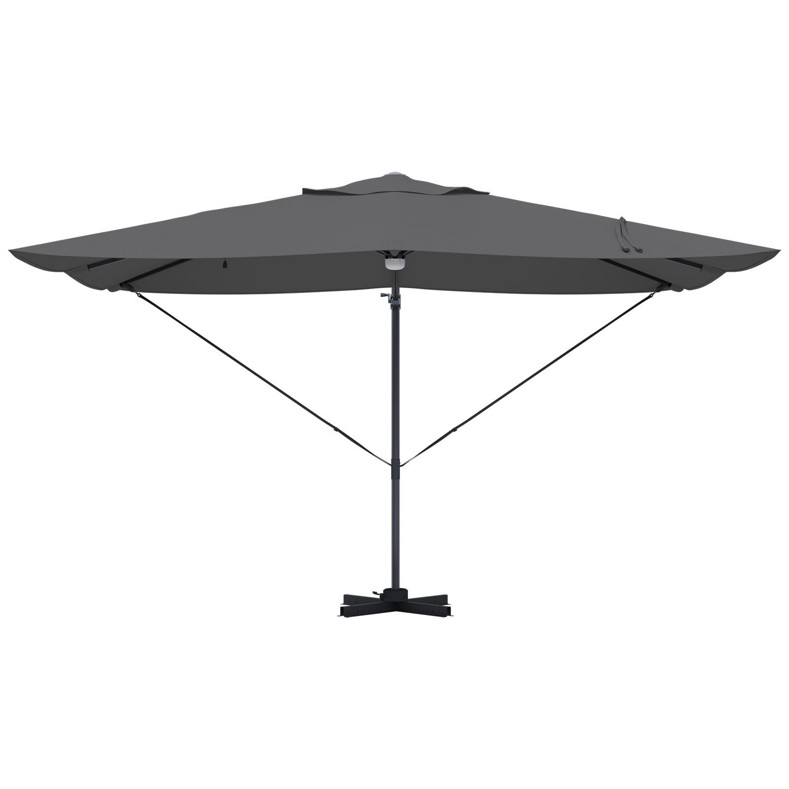 Cantilever Umbrella - Anthracite Anthracite Polyester Large - Image 4