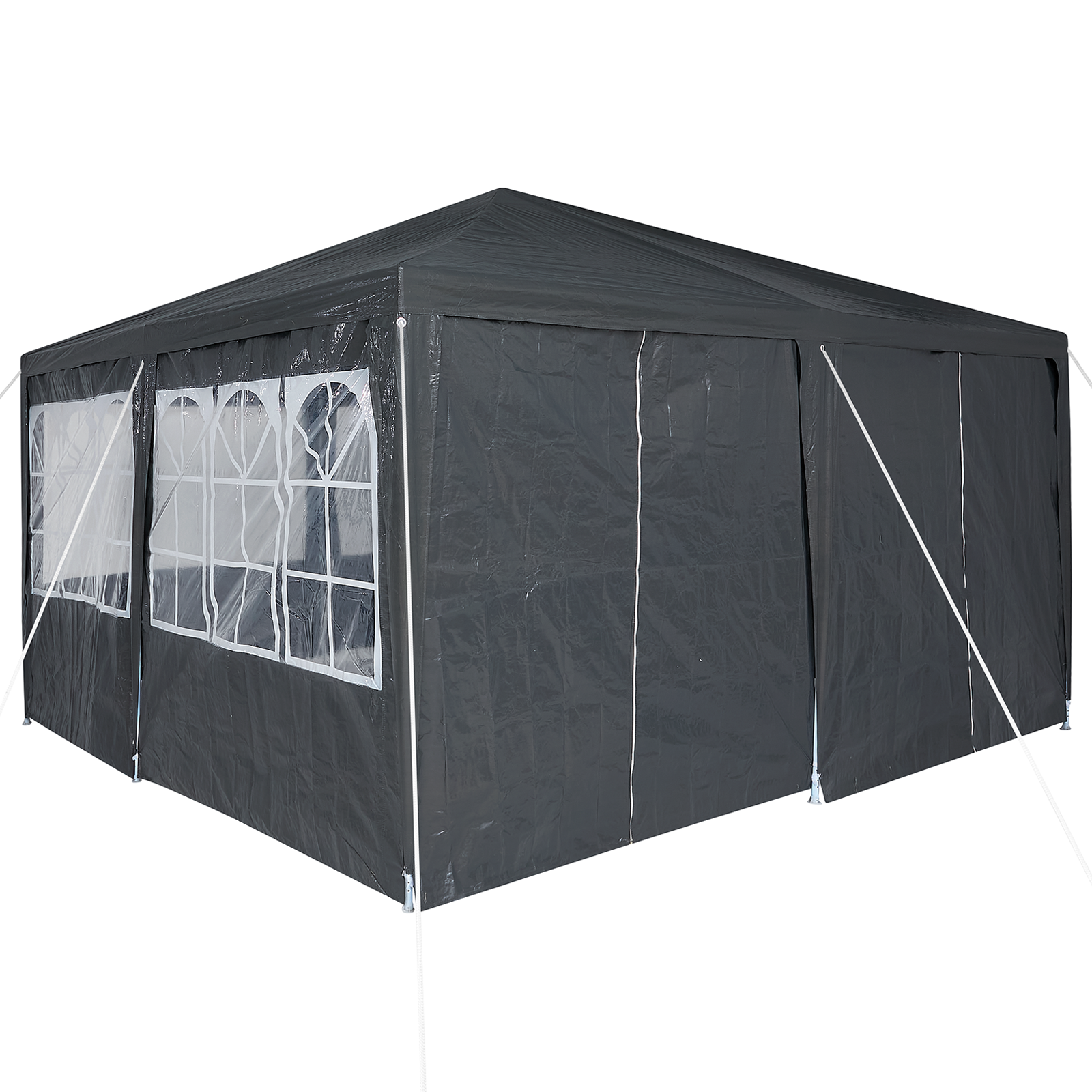 Party Tent with 8 Sidewalls Anthracite 4x4 m PE - Image 9