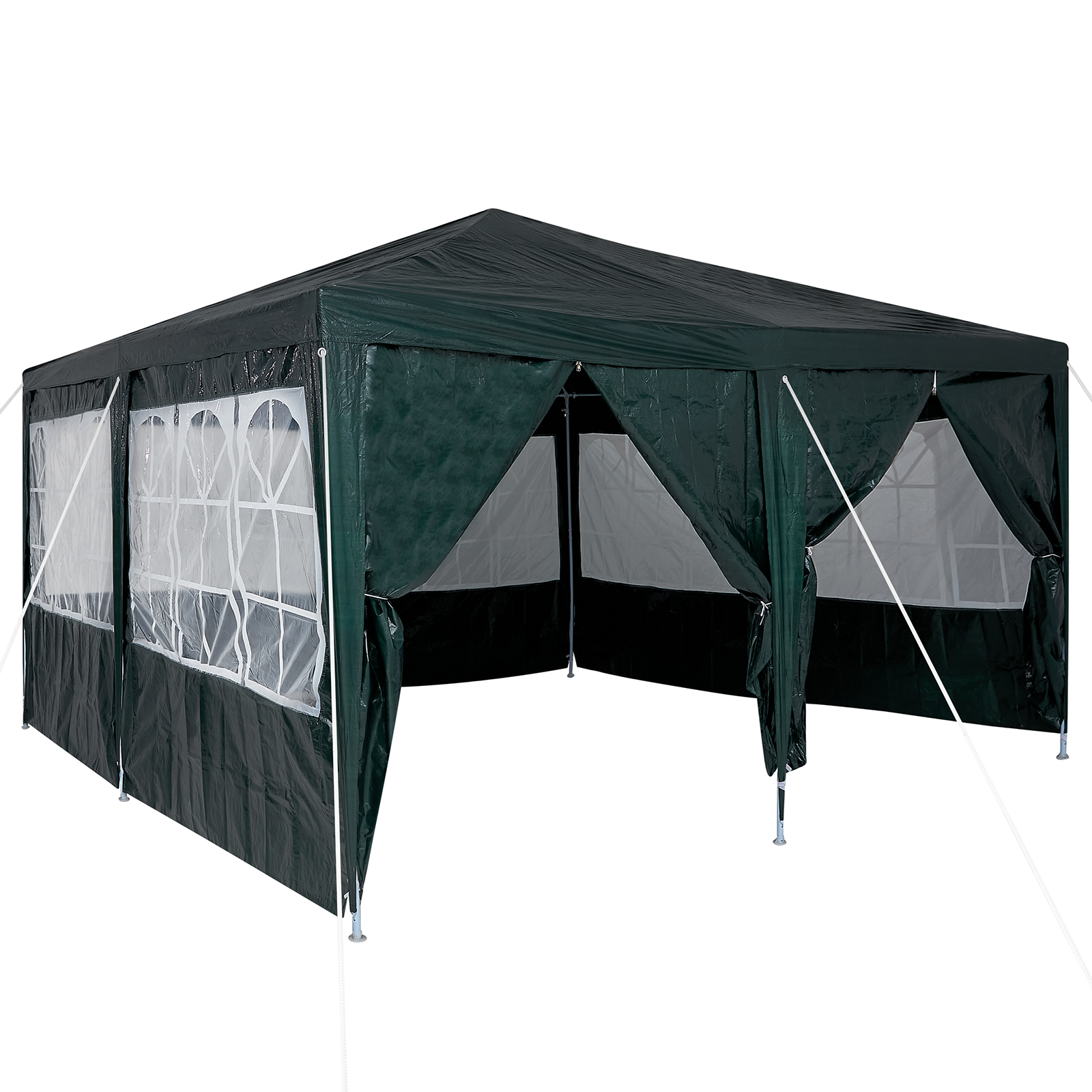 Party Tent with 8 Sidewalls Green 4x4 m PE - Image 2