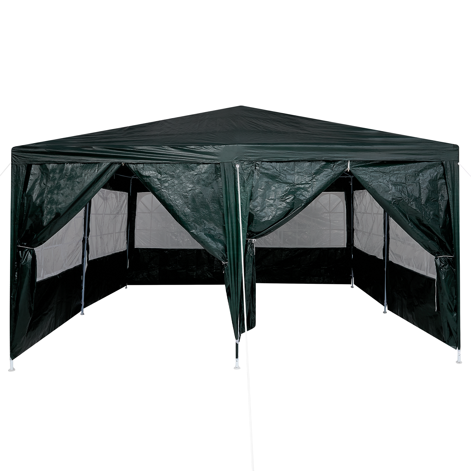 Party Tent with 8 Sidewalls Green 4x4 m PE - Image 5