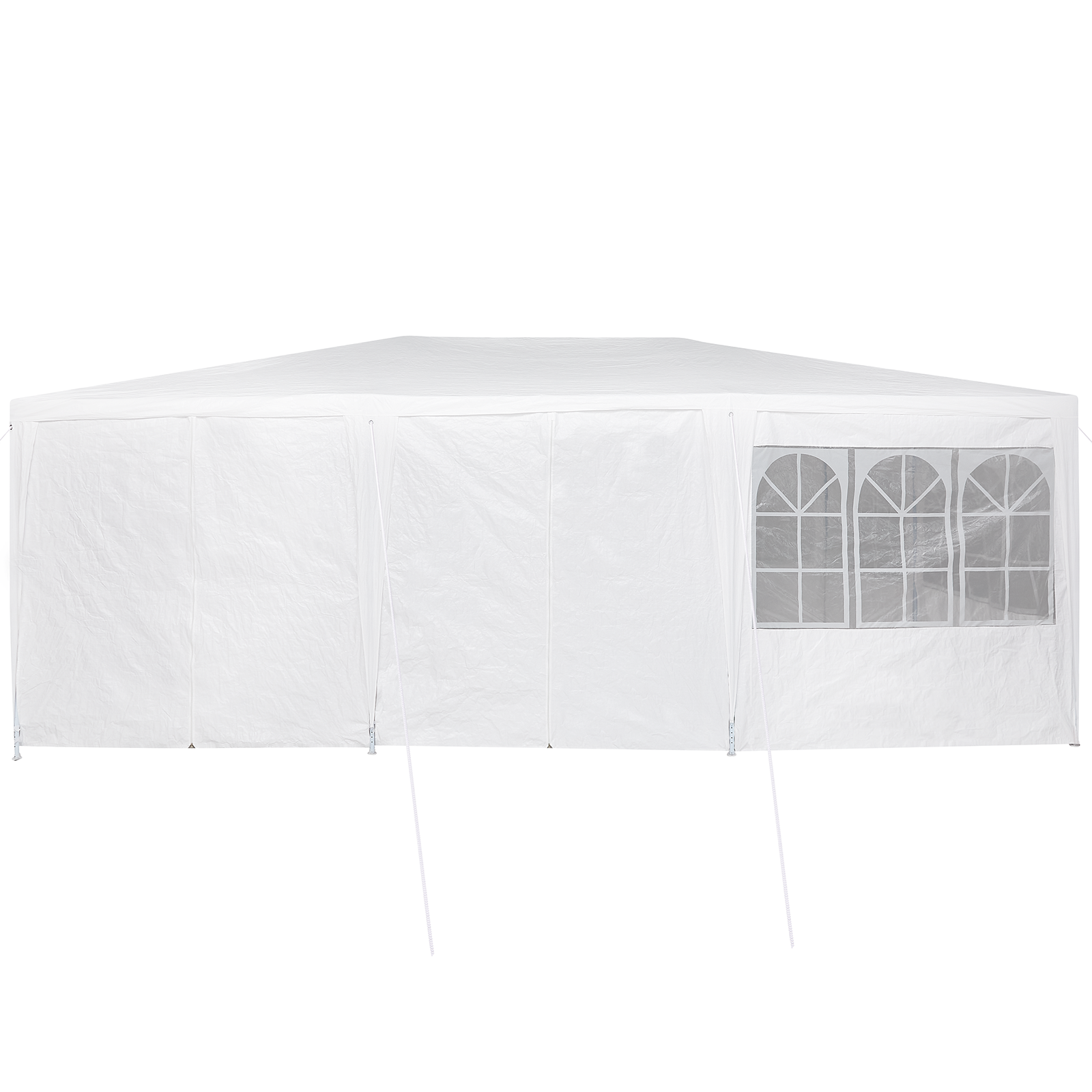 šventinė palapinė su 10 šonų baltos spalvos 6x4 m PE - Image 9