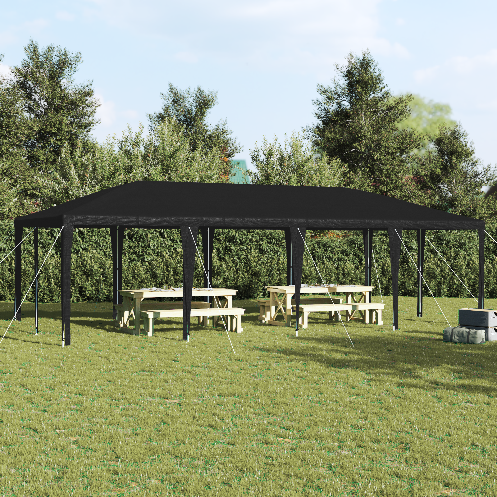 Partytent Anthraciet 8×4 m PE