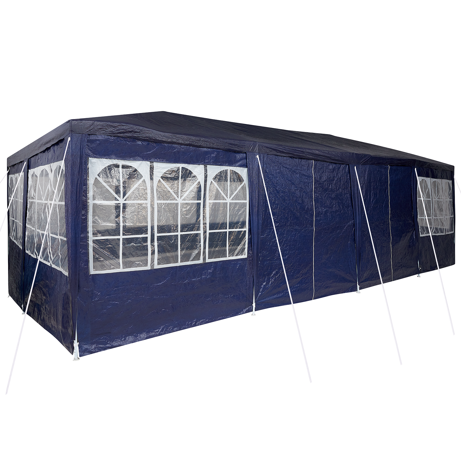 Party Tent with 12 Sidewalls Blue 8x4 m PE - Image 7