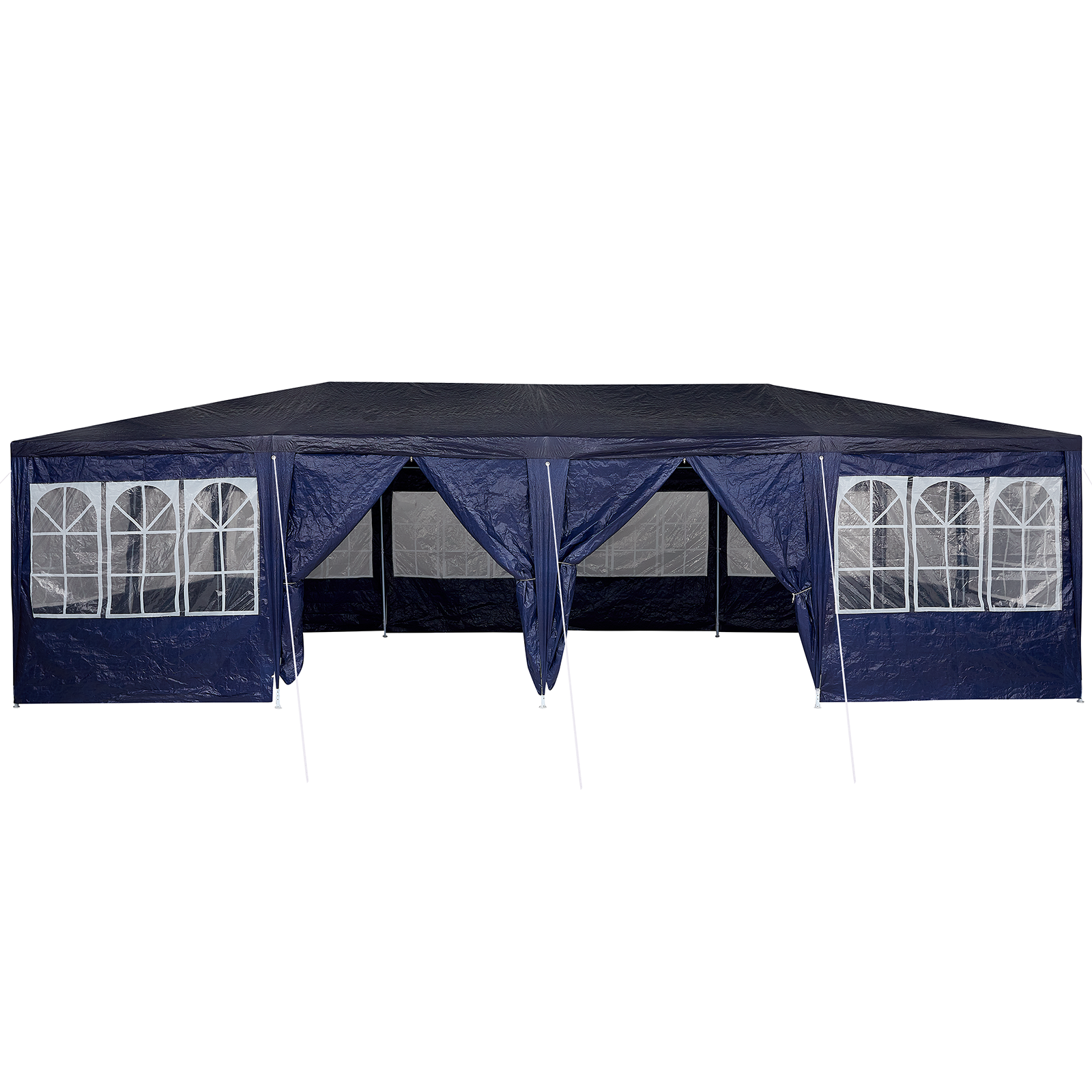 Party Tent with 12 Sidewalls Blue 8x4 m PE - Image 3