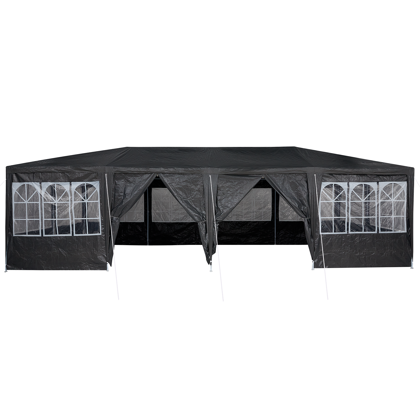 šventinė palapinė su 12 šoninėmis sienomis Antracito 8x4 m PE - Image 3