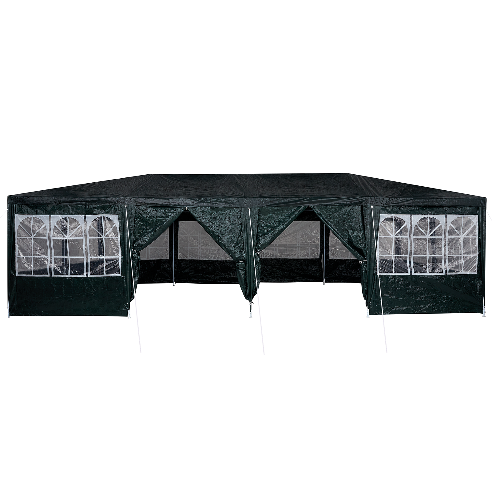 šventinė palapinė su 12 žalių šoninių sienų 8x4 m PE - Image 4