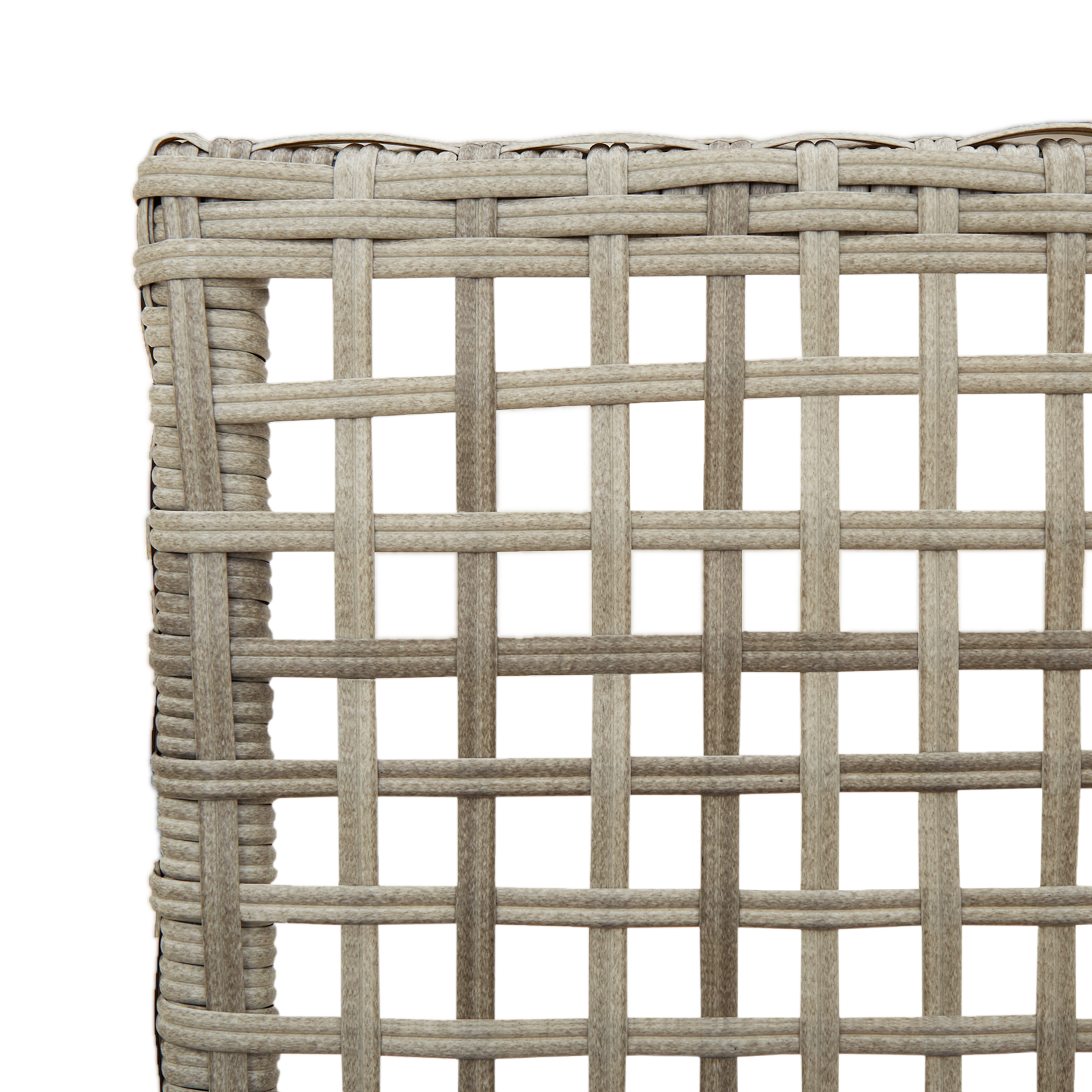 Garden Chairs 2 pcs with Cushions Light Grey Poly Rattan - Image 8