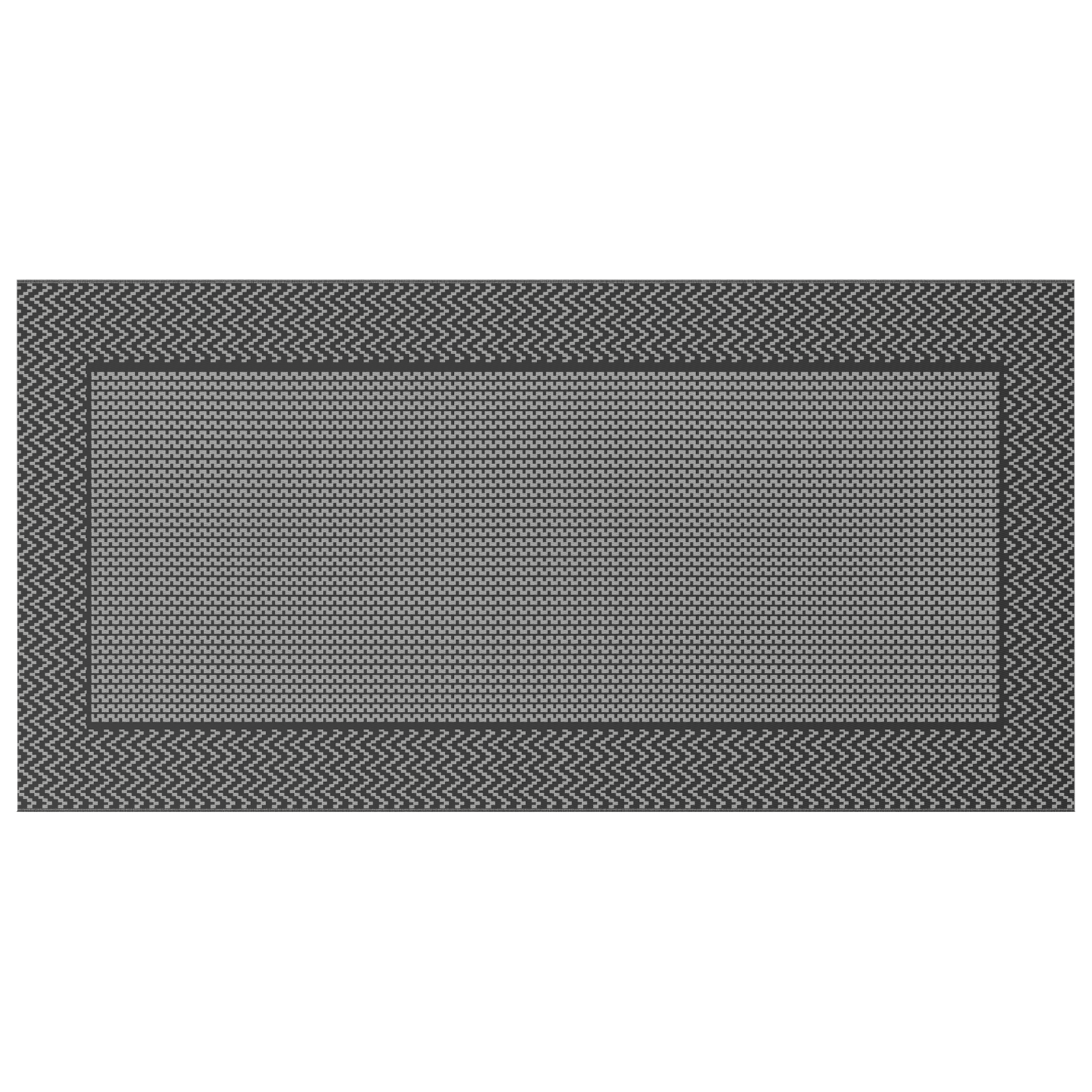 Outdoor Rug 'ARAKIL'Black and Grey 250x500 cm PP - Image 2