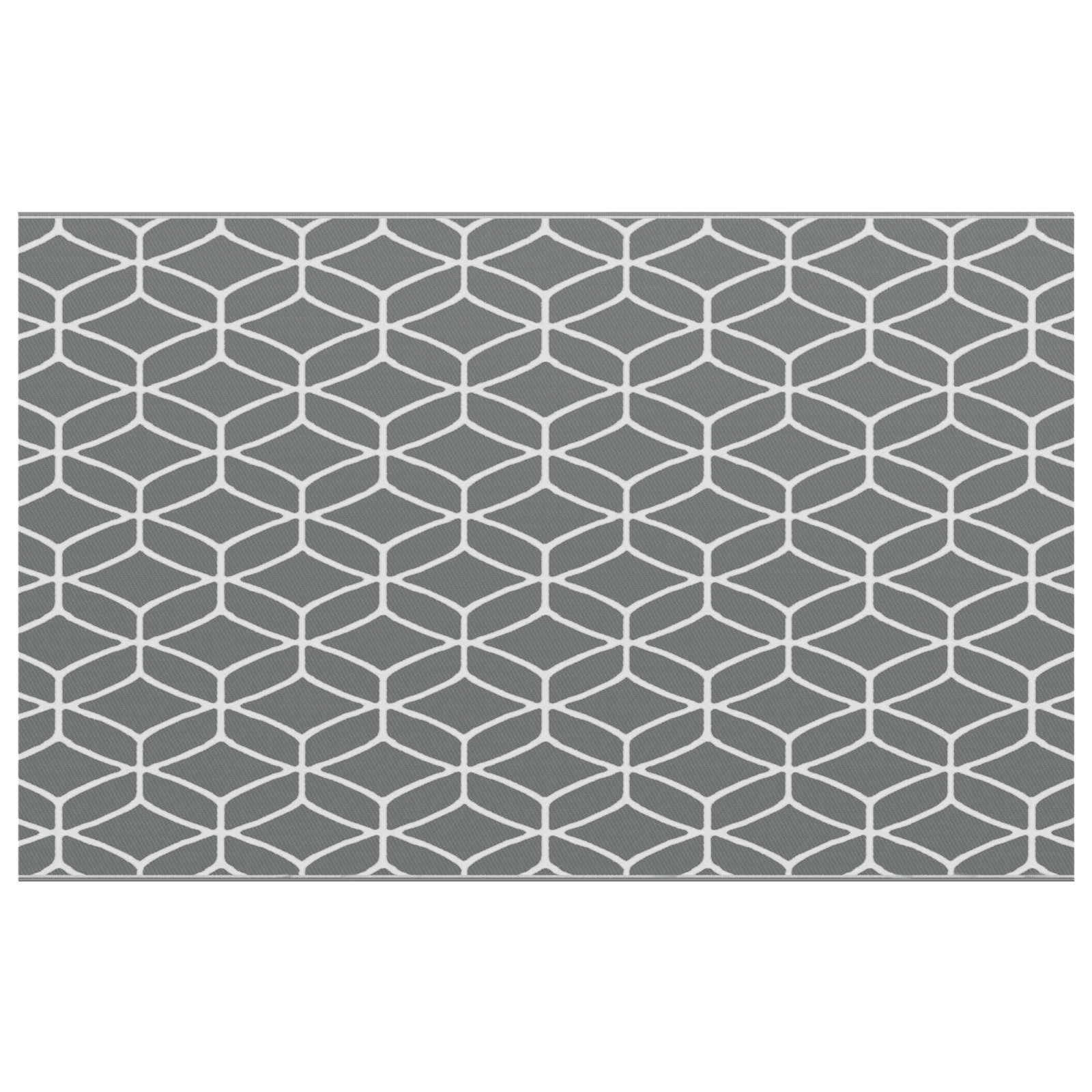 Outdoor Blanket ARAKIL Grey and white Polyester 250 x 400 cm - Image 2