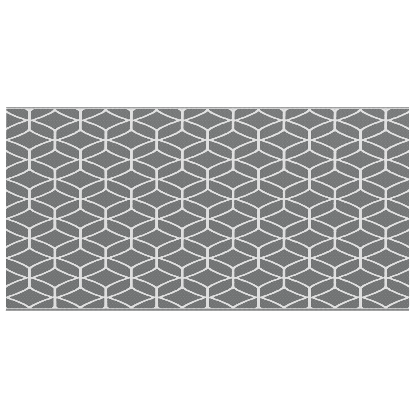 Outdoor Blanket ARAKIL Grey and white Polyester 250 x 500 cm - Image 2