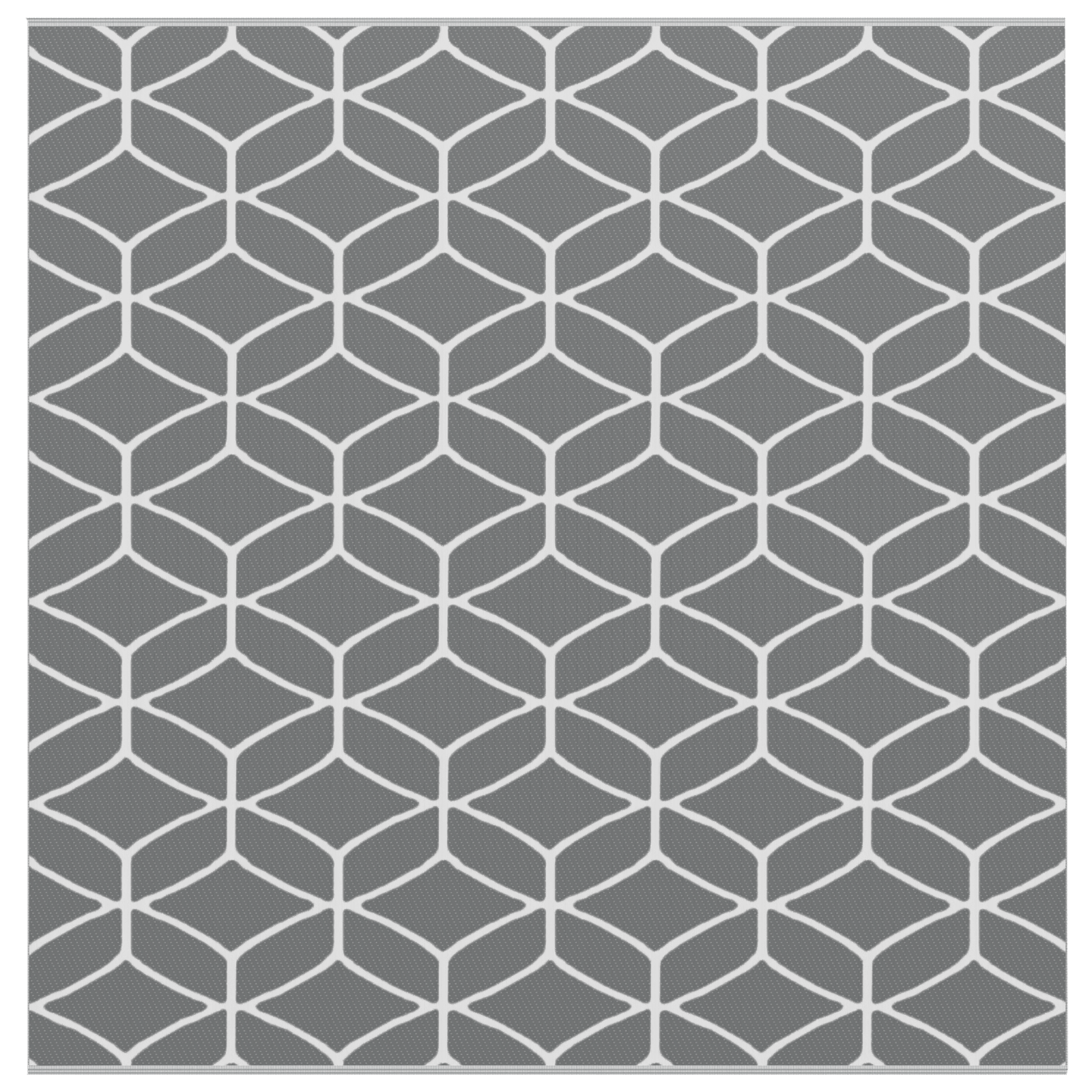 Outdoor Blanket ARAKIL Grey and White Polyester Large Foldable - Image 2