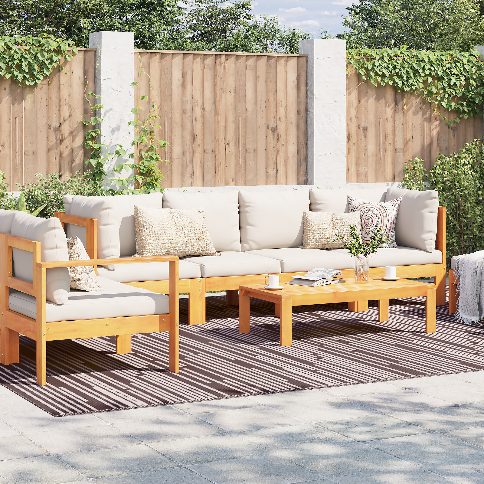Buiten Tapijt ARAKIL Bruin Polypropeen 300 x 400 cm Buiten Tapijt