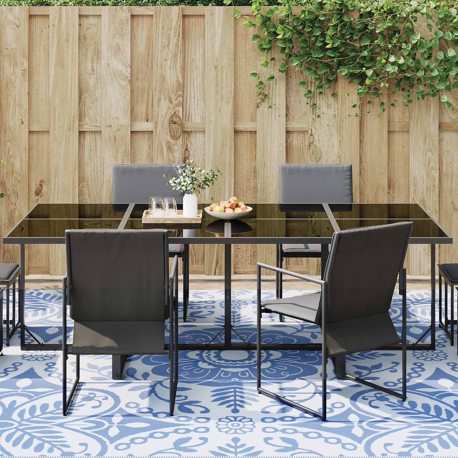 Outdoor Blanket ARAKIL Baby blue Polyester 300 x 400 cm Foldable - Image 3