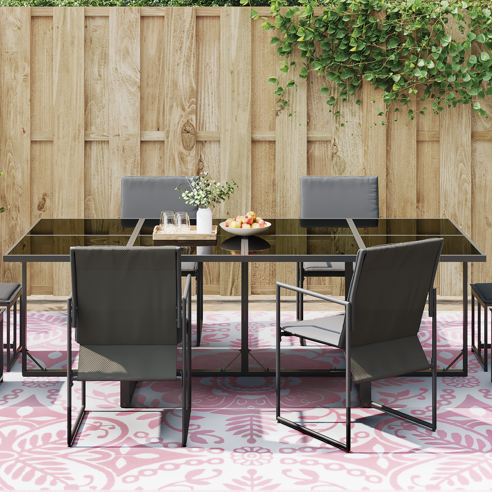 Outdoor Rug 'ARAKIL'Pink 300x400 cm PP - Image 3