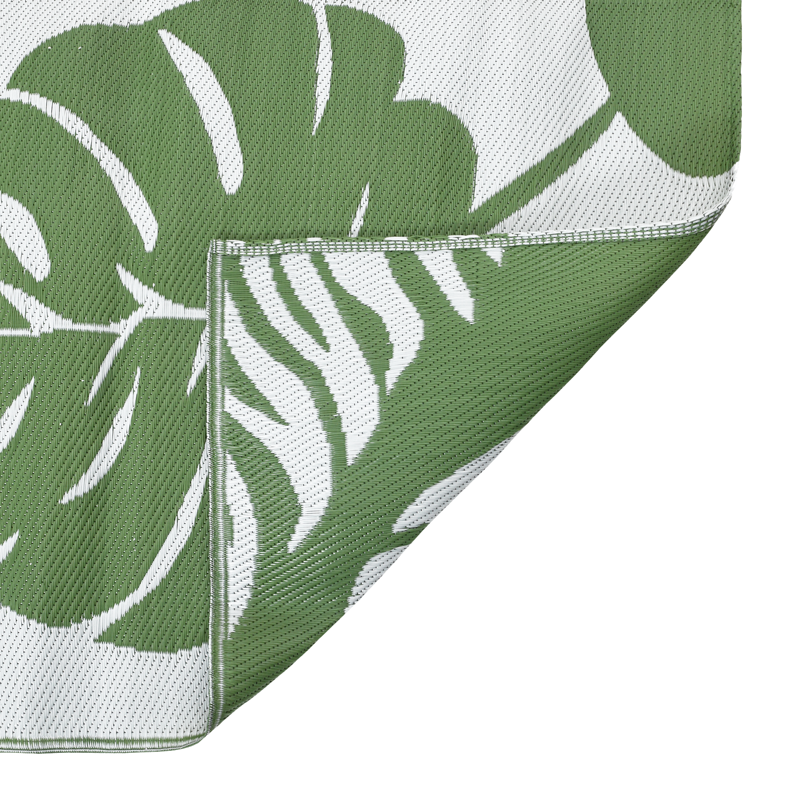 Outdoor Blanket ARAKIL Green and White Polyester Large Pattern - Image 5