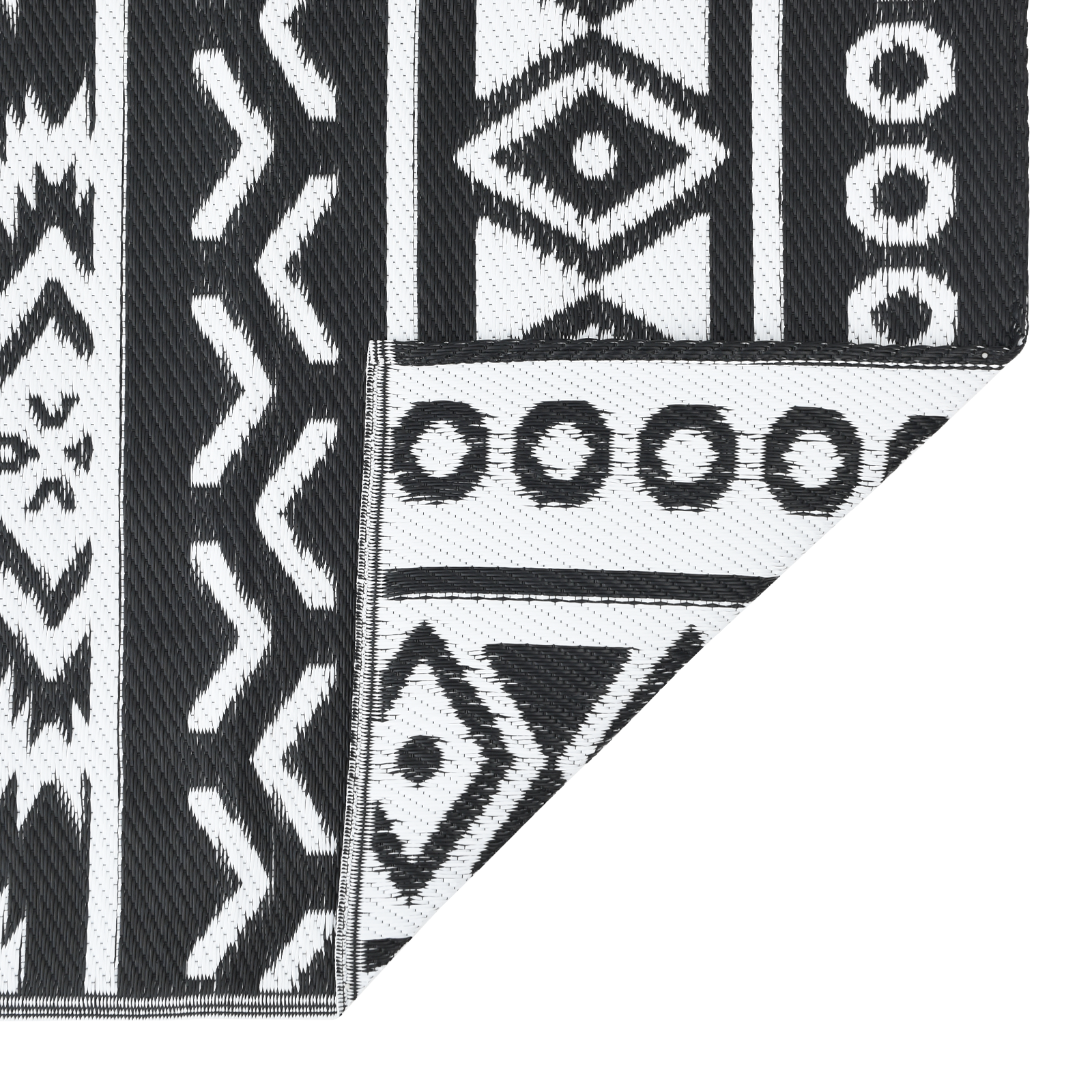 Outdoor Rug ARAKIL Black and white Polypropylene 300 x 400 cm - Image 5