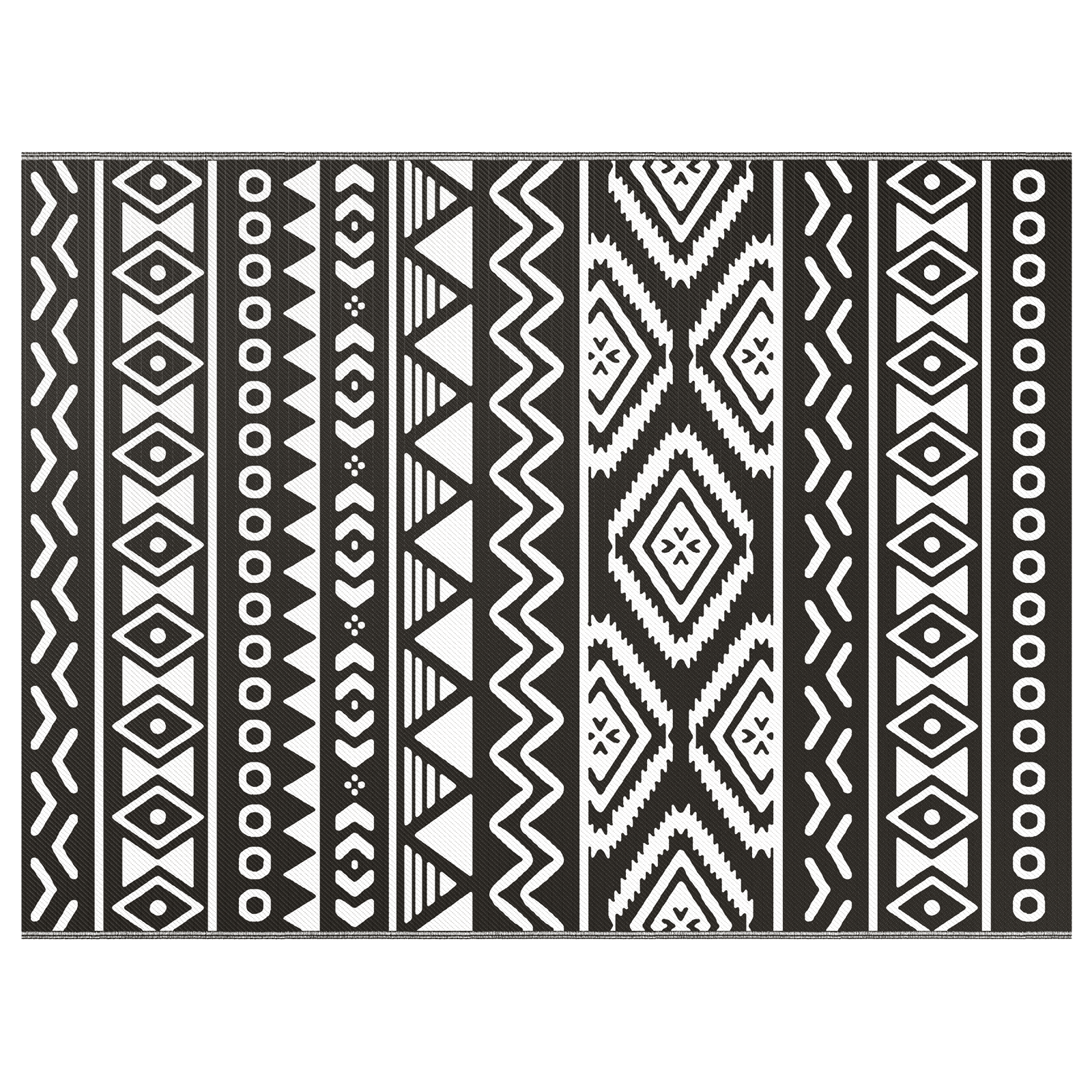 Outdoor Rug ARAKIL Black and white Polypropylene 300 x 400 cm - Image 2