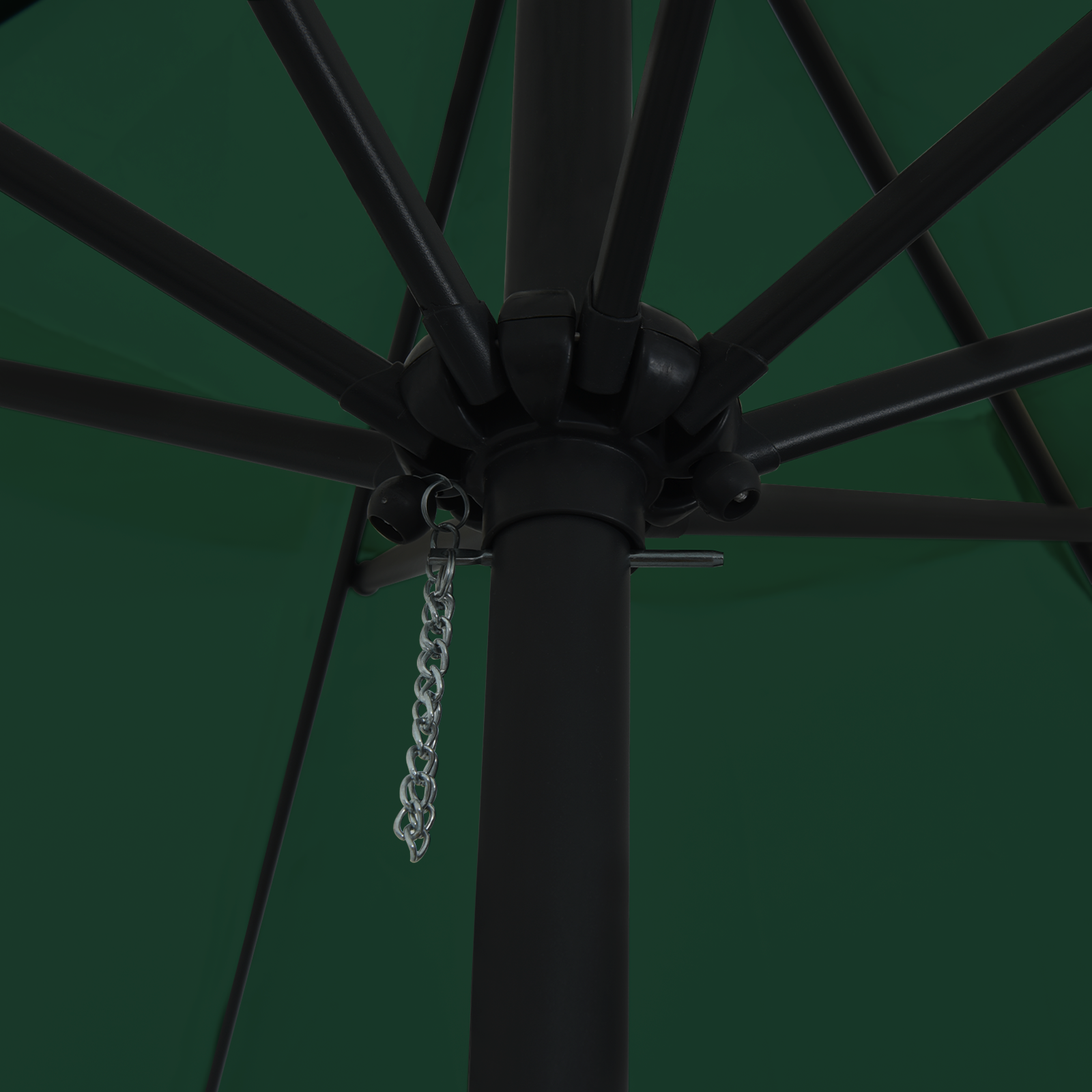 Garden Parasol ø395x245 cm Green - Image 3