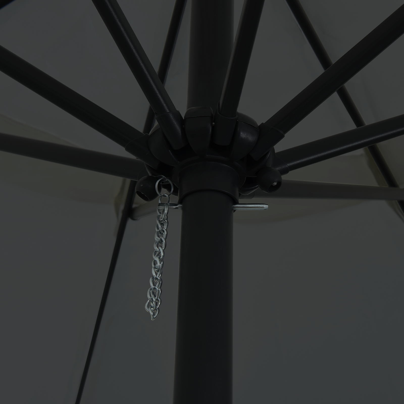 Garden Parasol 395x245 cm in Anthracite - Image 4