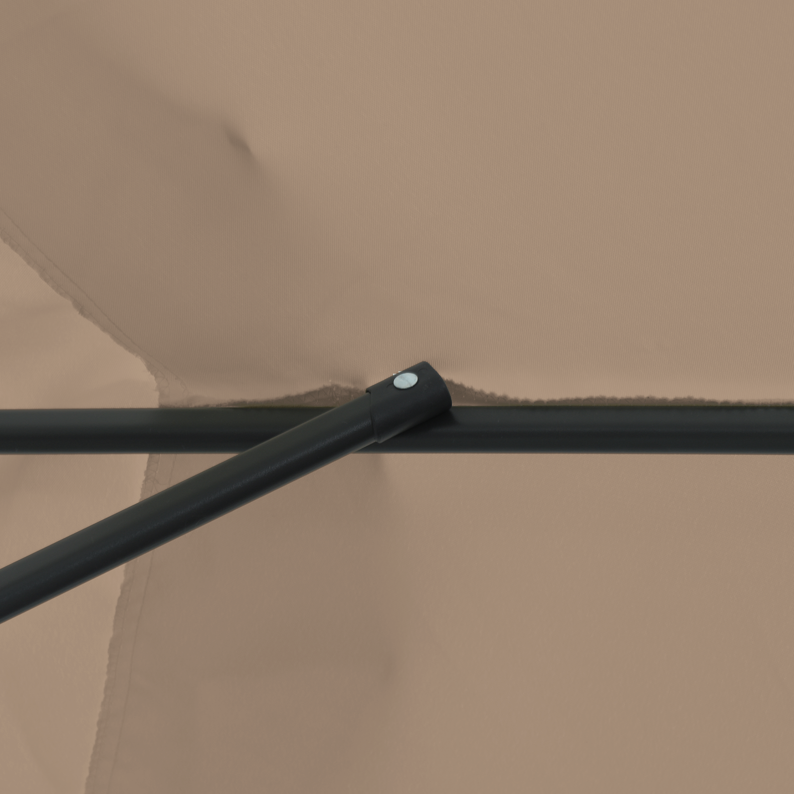 Garden Parasol ø395x245 cm Taupe - Image 6