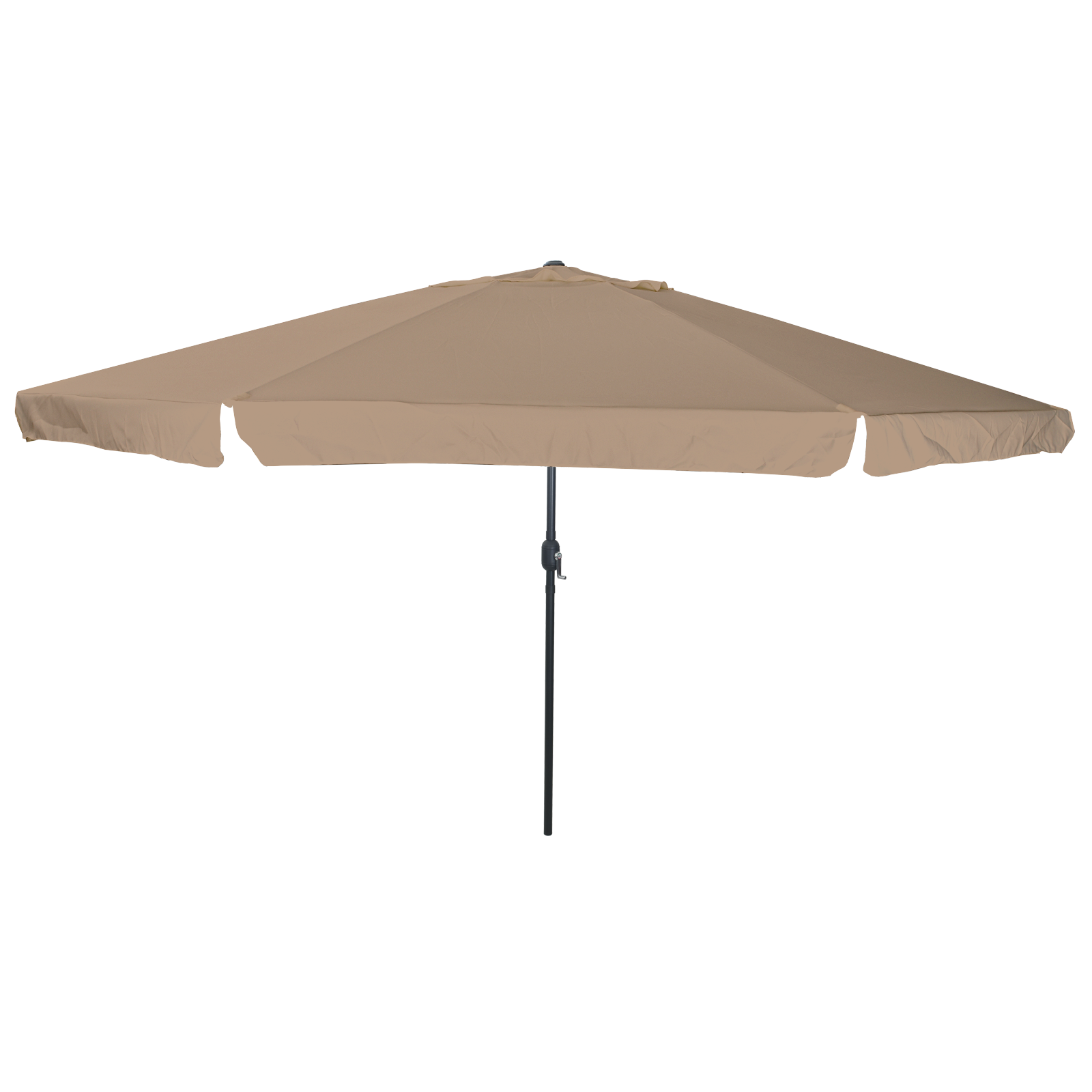 Garden Parasol ø395x245 cm Taupe