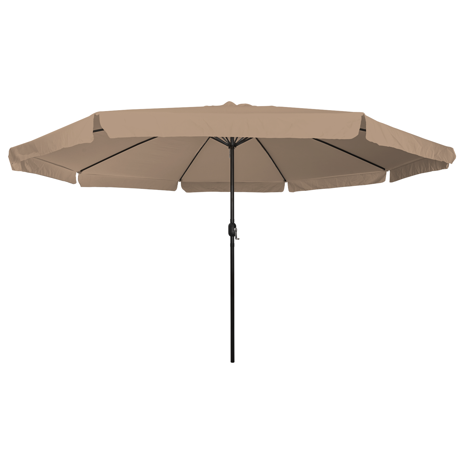 Garden Parasol ø395x245 cm Taupe - Image 3