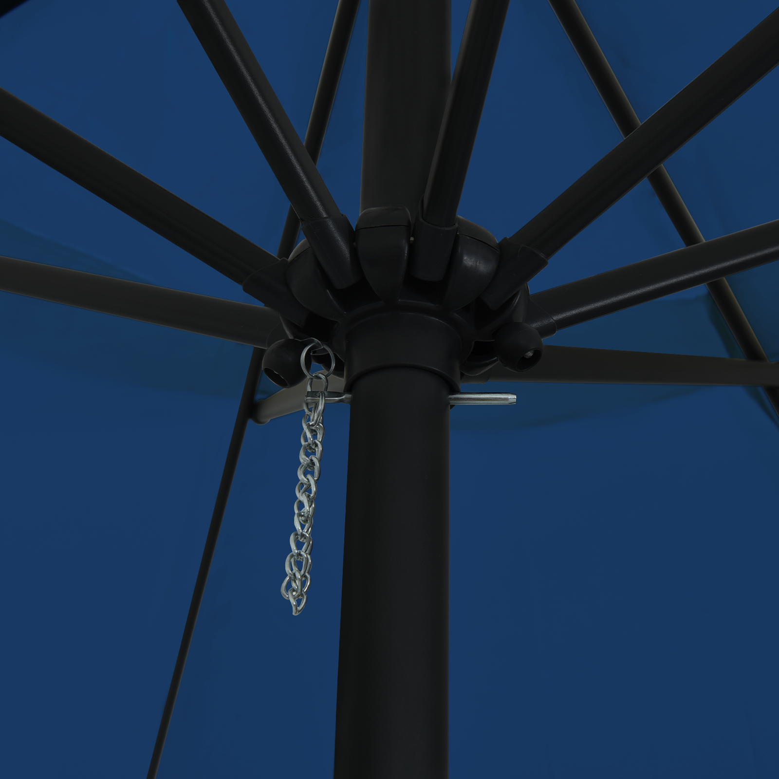 Garden Parasol 395 cm x 245 cm Azure Blue - Image 4