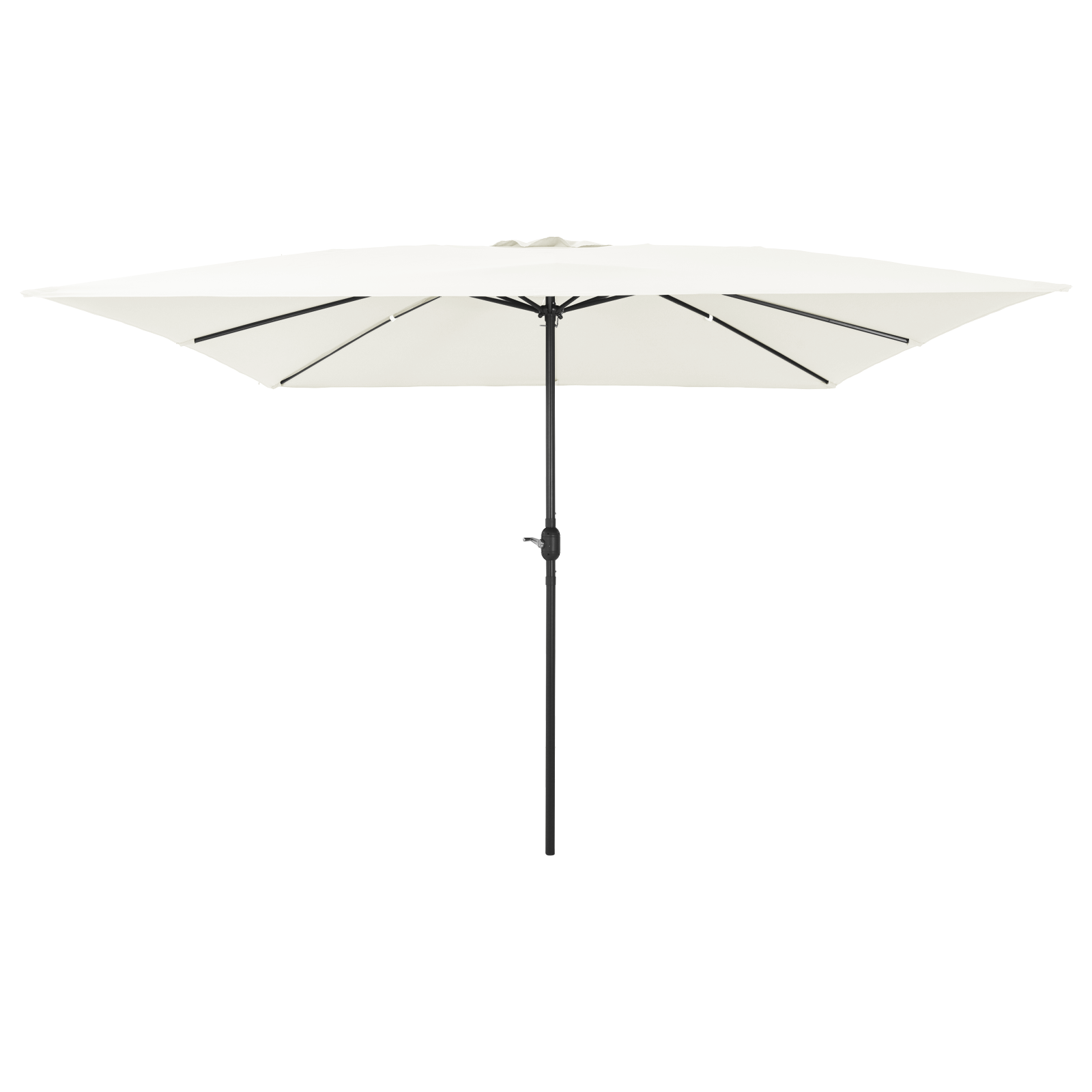 Vierkante Tuinparasol 295×245 cm Sand Wit