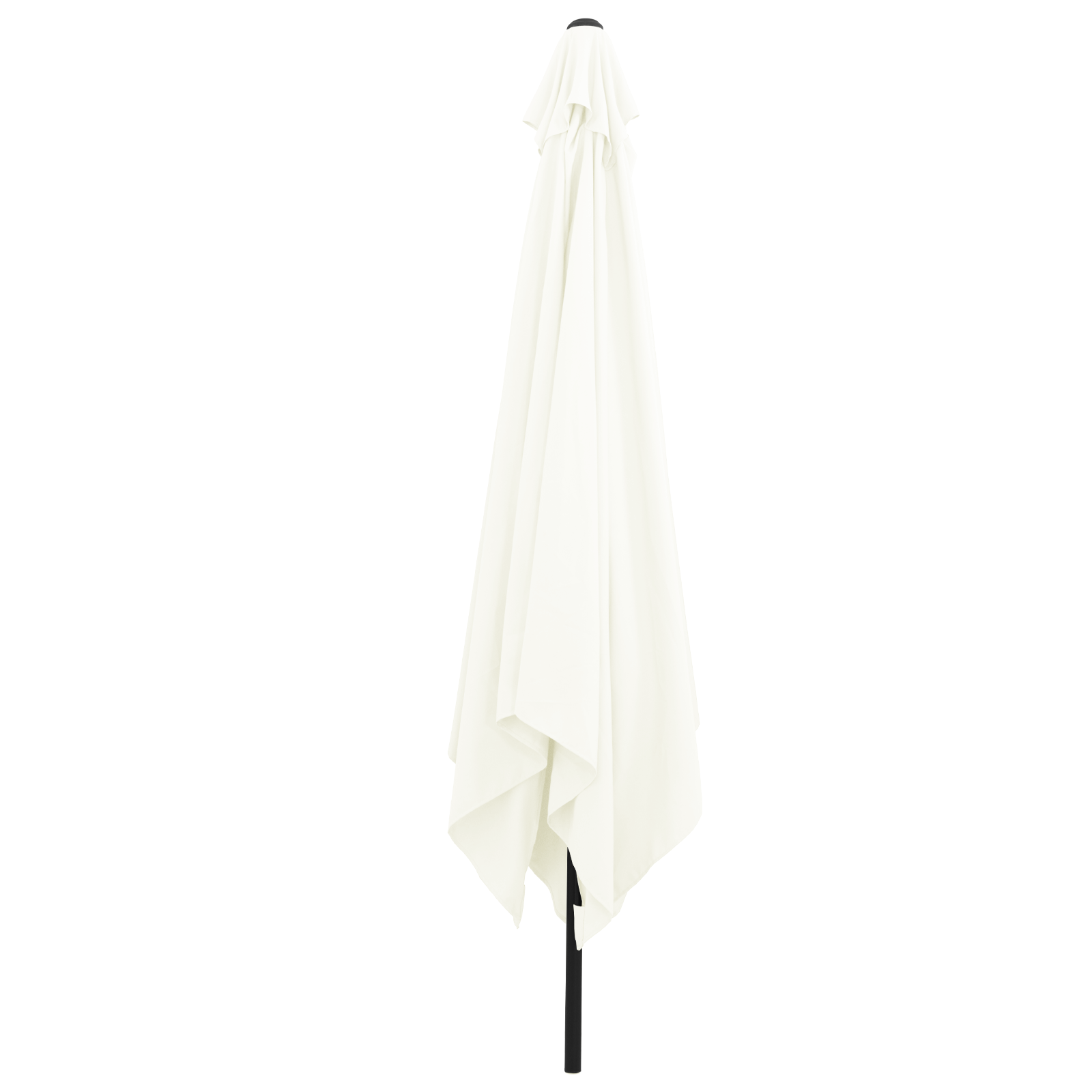 Square Garden Parasol 295x245 cm Sand White - Image 3