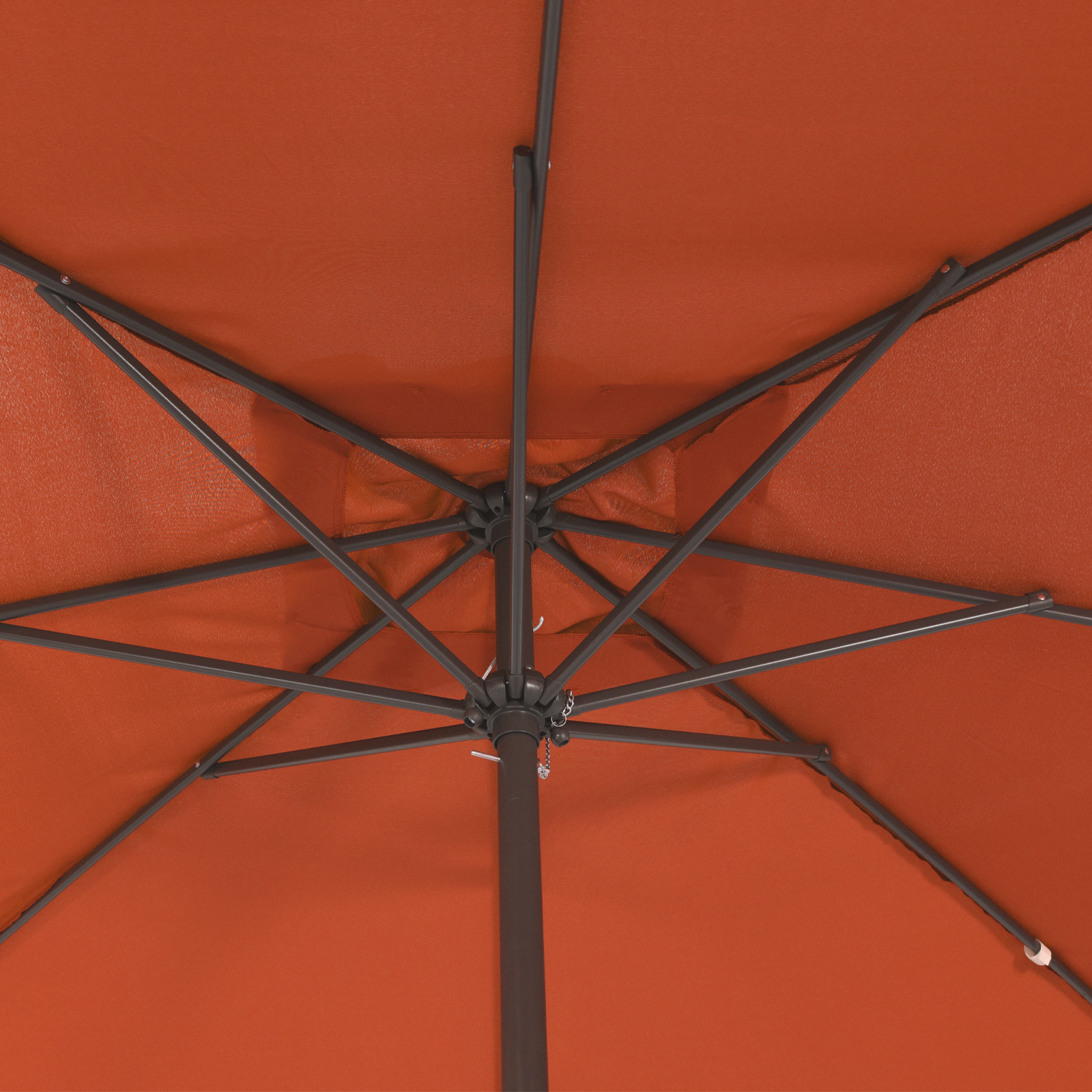 Square Garden Parasol 295x245 cm Terracotta - Image 4