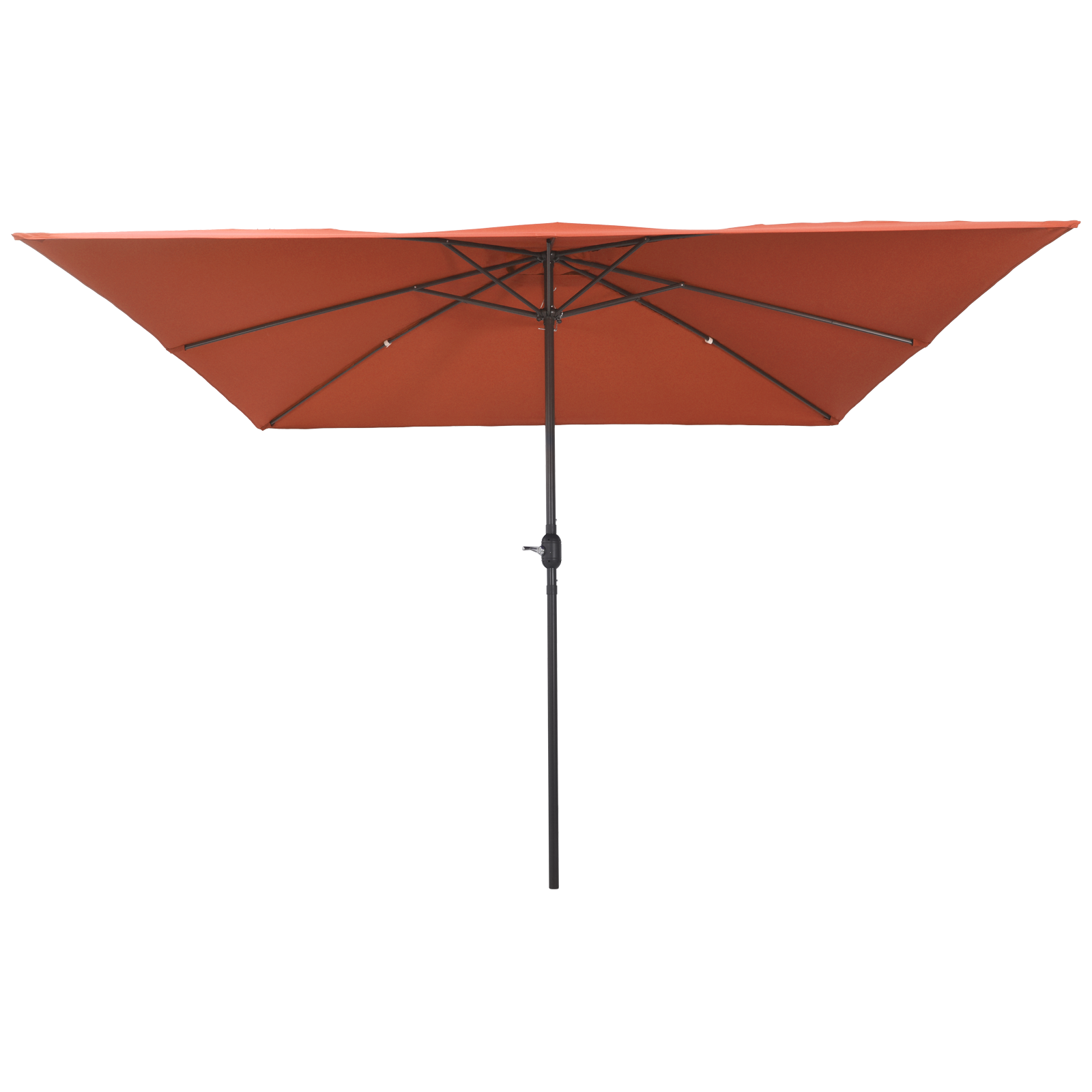 Square Garden Parasol 295x245 cm Terracotta - Image 2