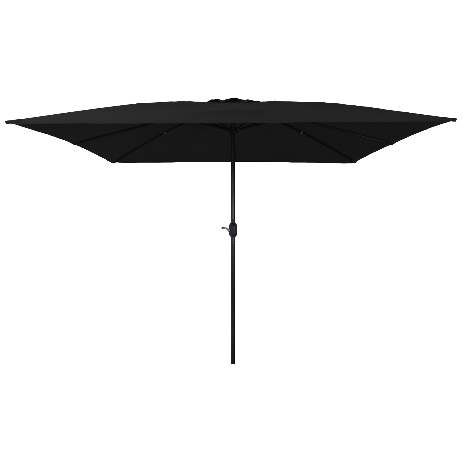Vierkant Tuinzonnescherm 295×245 cm Zwart