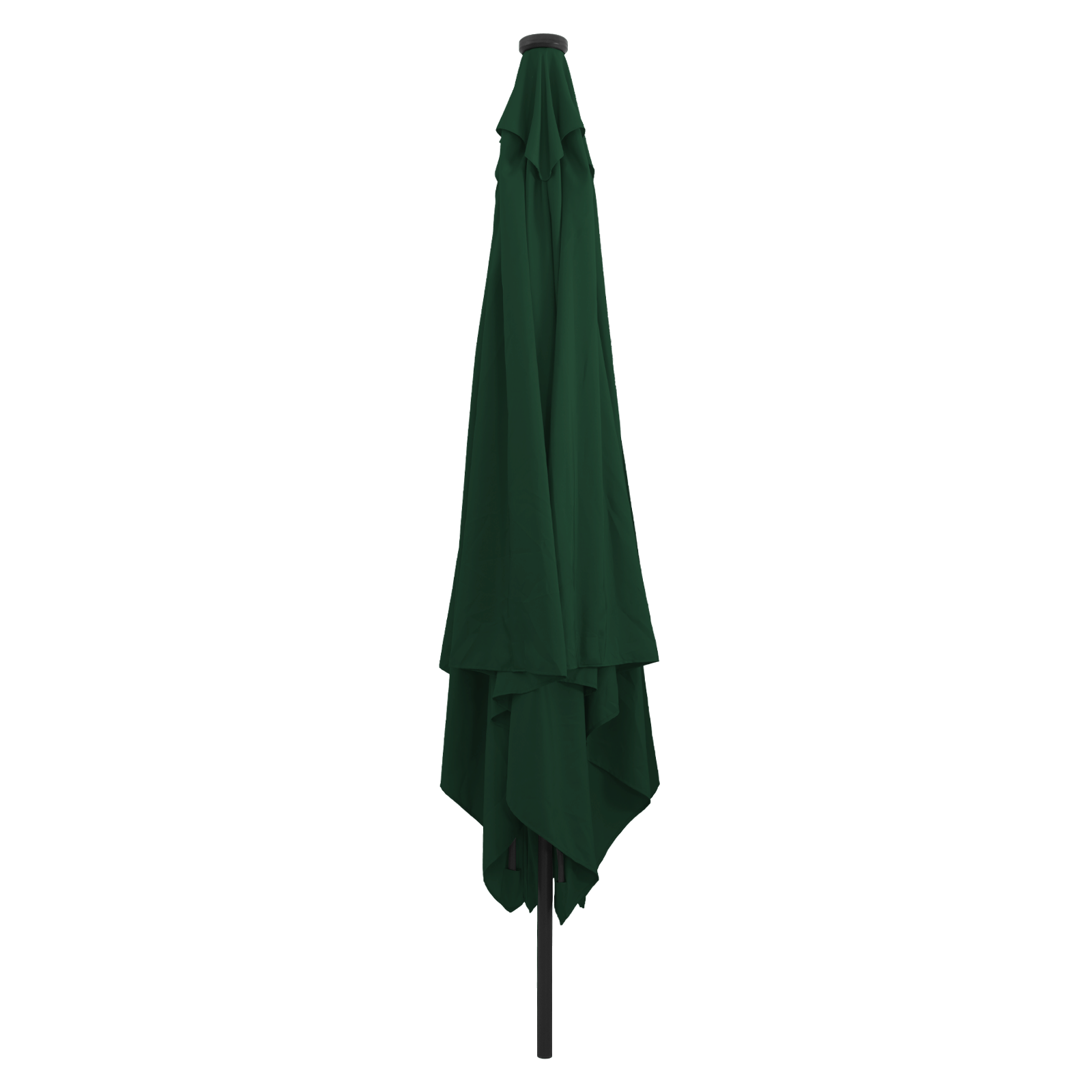 Square Garden Parasol with LED Lights 295x245 cm Green - Image 2