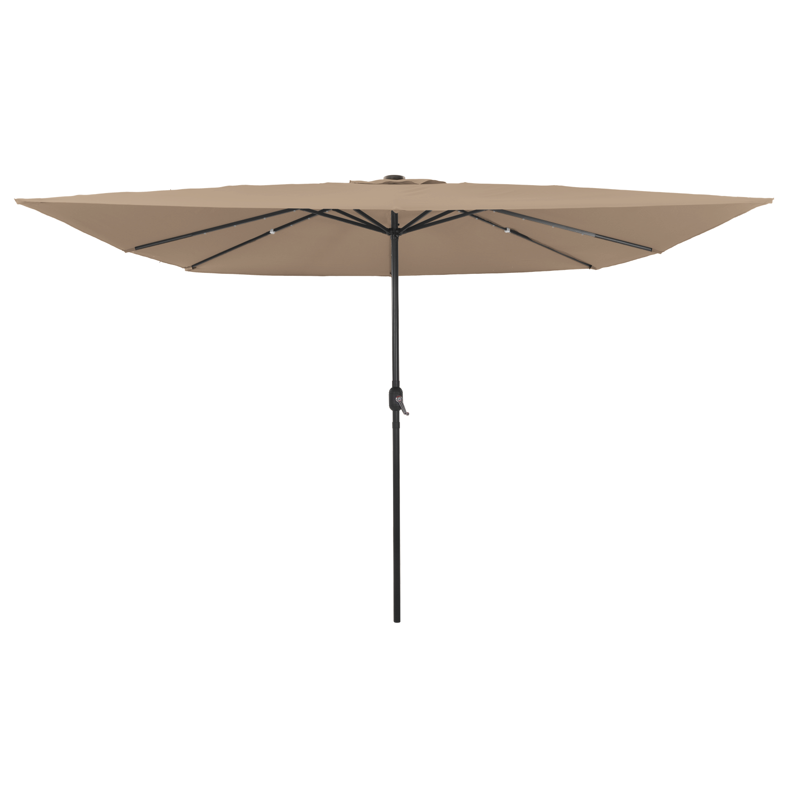 Sonnenschirm mit LED-Leuchten Quadratisch 295x245 cm Azurblau - Garten & balkon - Your Garden Eden