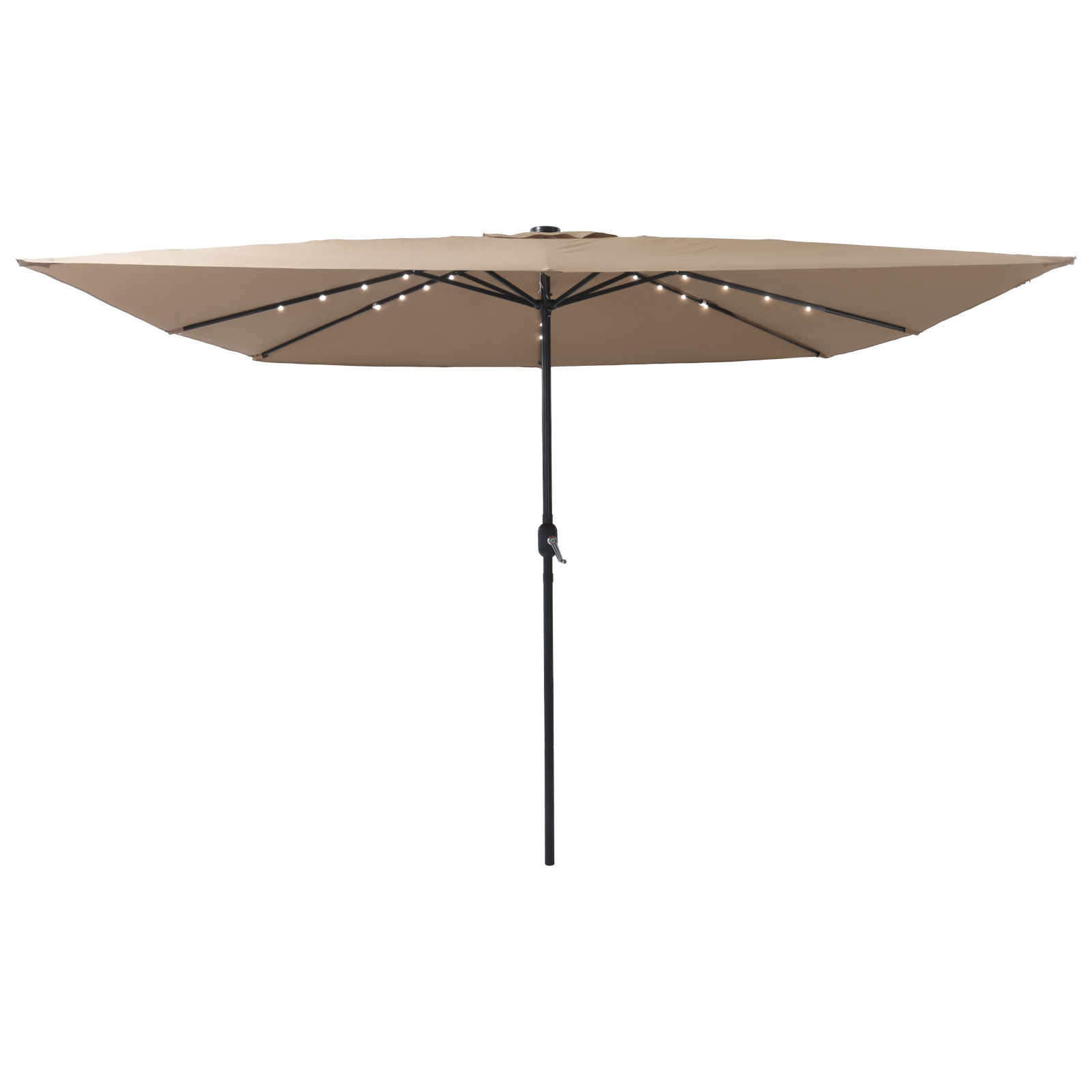 Sonnenschirm mit LED-Leuchten Quadratisch 295x245 cm Azurblau - Garten & balkon - Your Garden Eden
