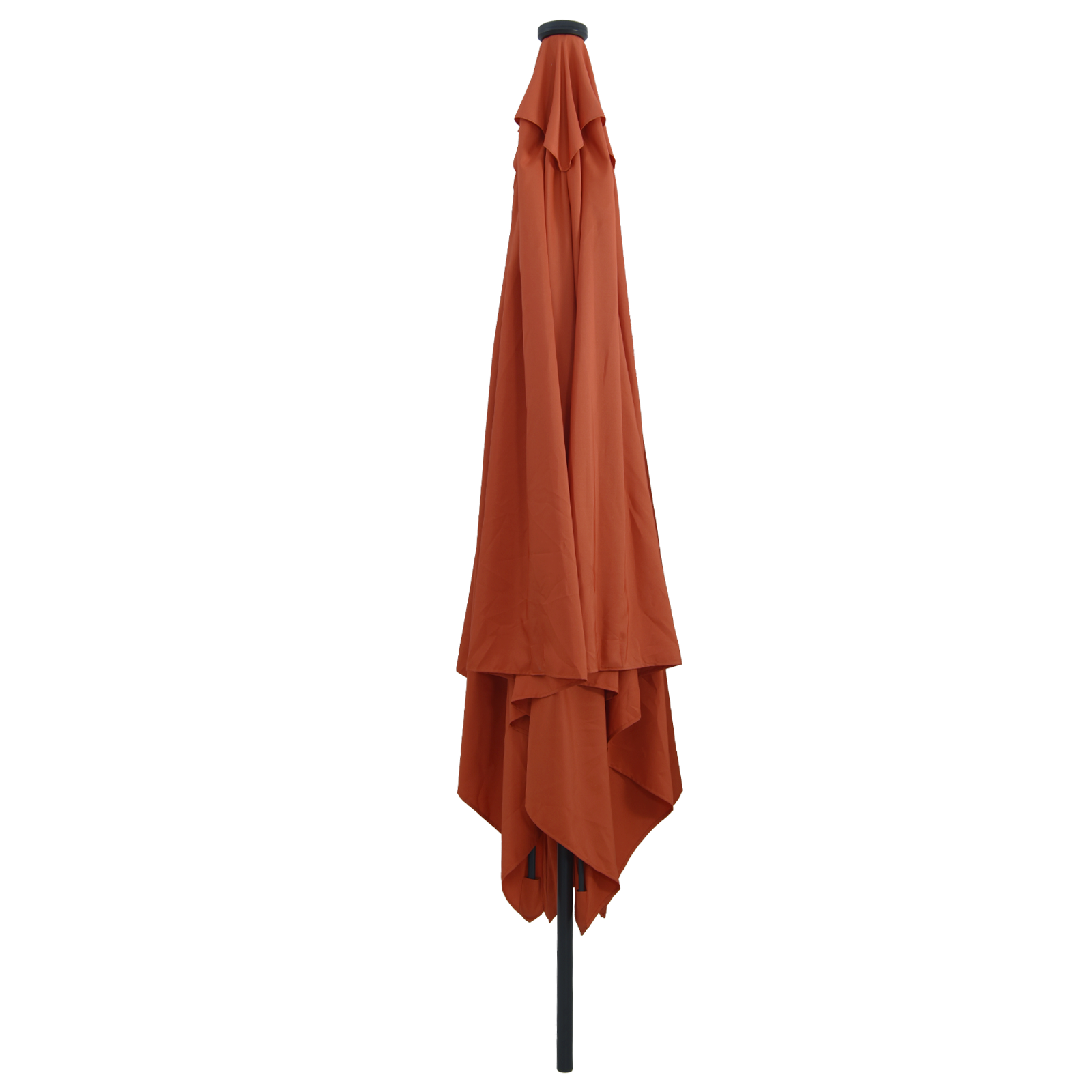 Square Garden Parasol with LED Lights 295x245 cm Terracotta - Image 2